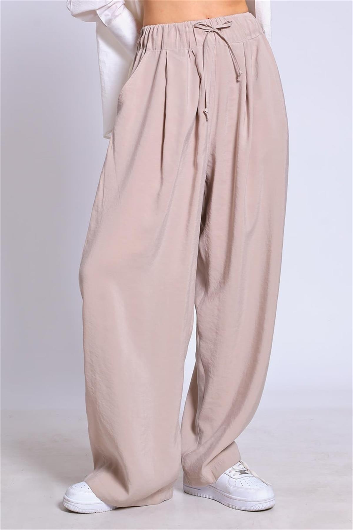 50962 LASTİKLİ PANTOLON VİZON