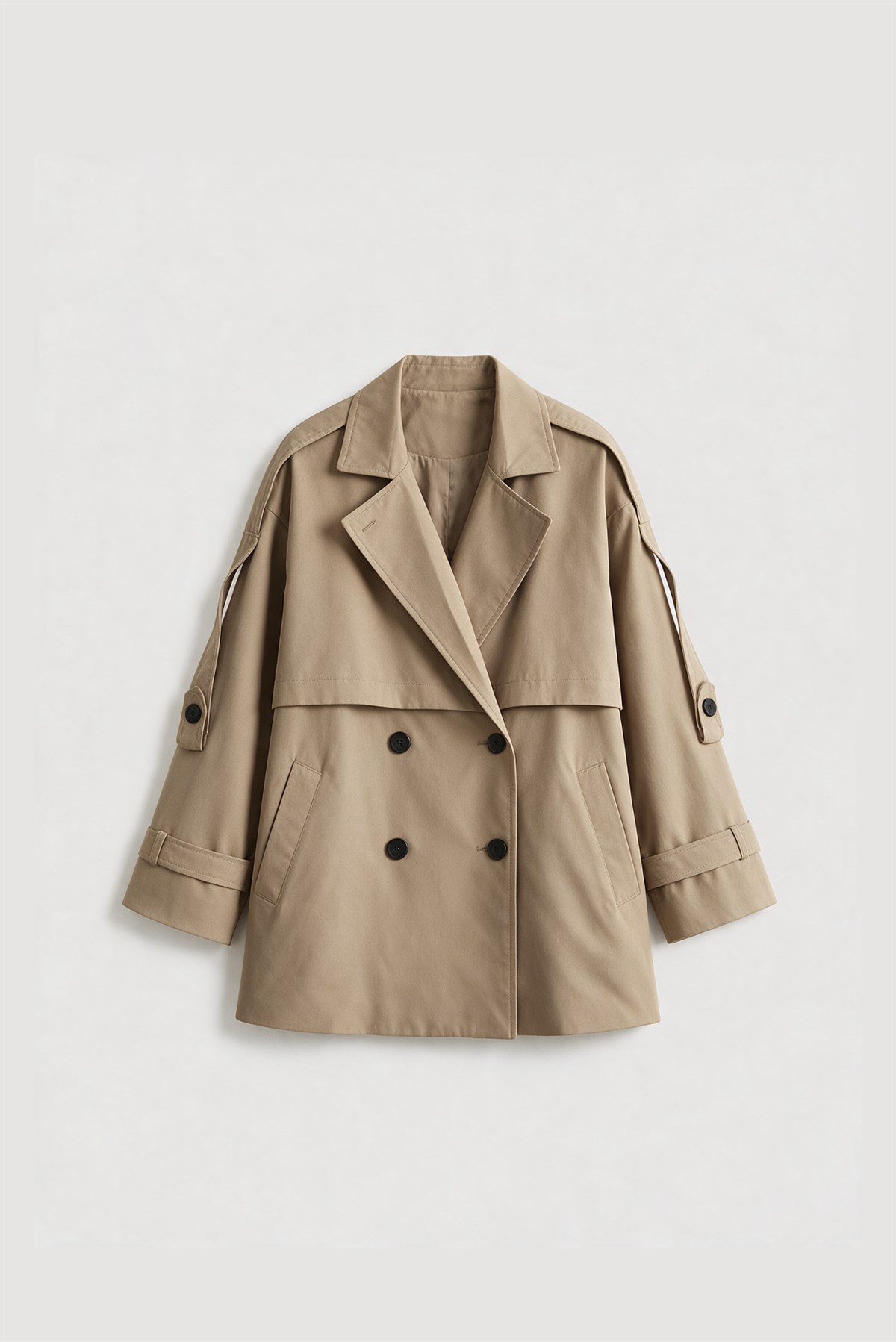 9580 KISA TRENÇ CAMEL
