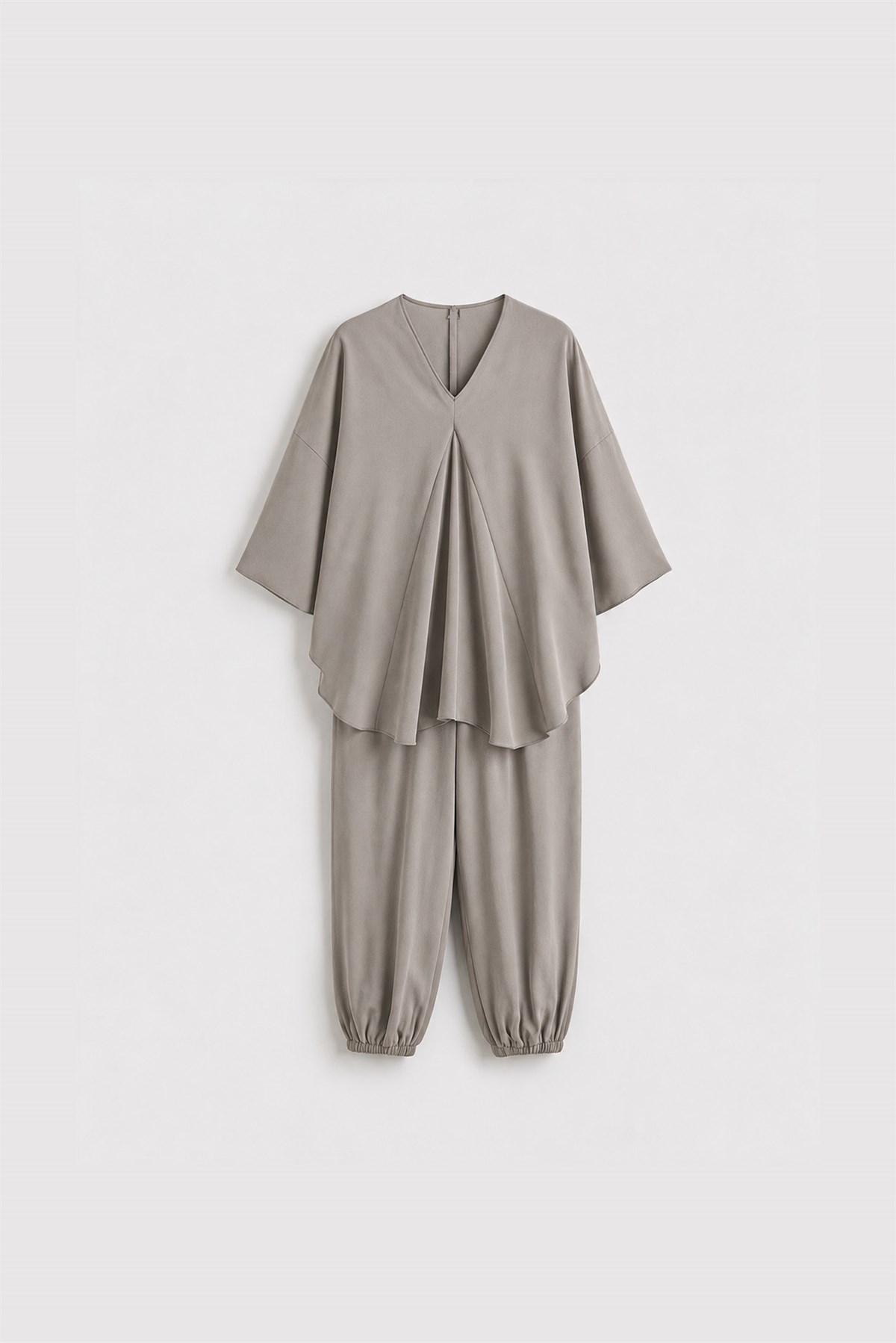 51337 BLUZ PANTOLON TAKIM VİZON