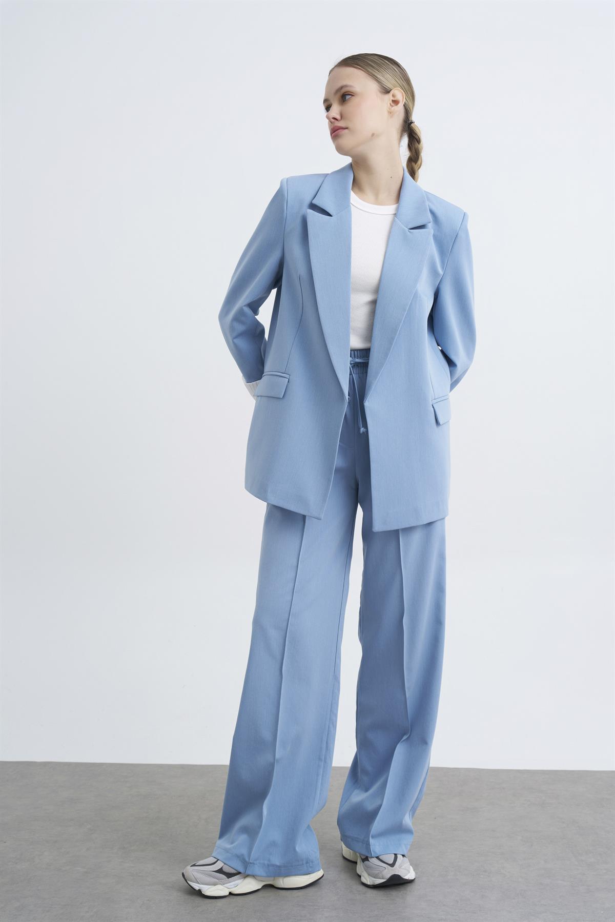 9300 POLİVİSKON CEKET AÇIK MAVİ