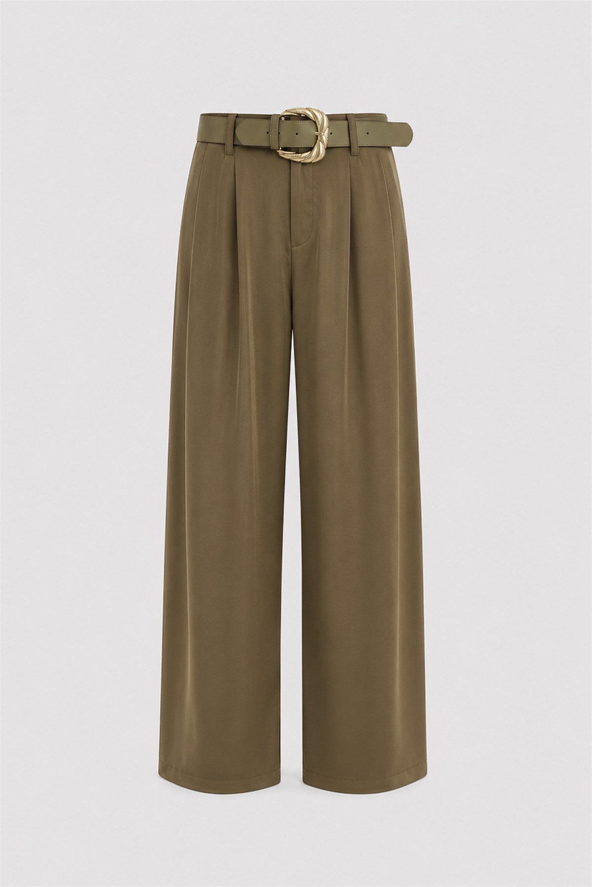 51267 SATEN PANTOLON OLİVE