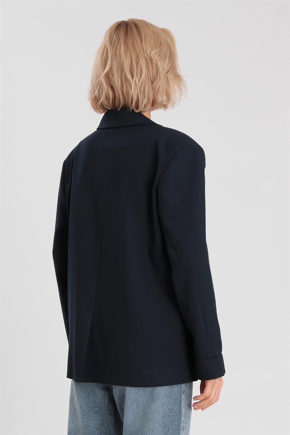 9281 POLİVİSKON CEKET LACİVERT