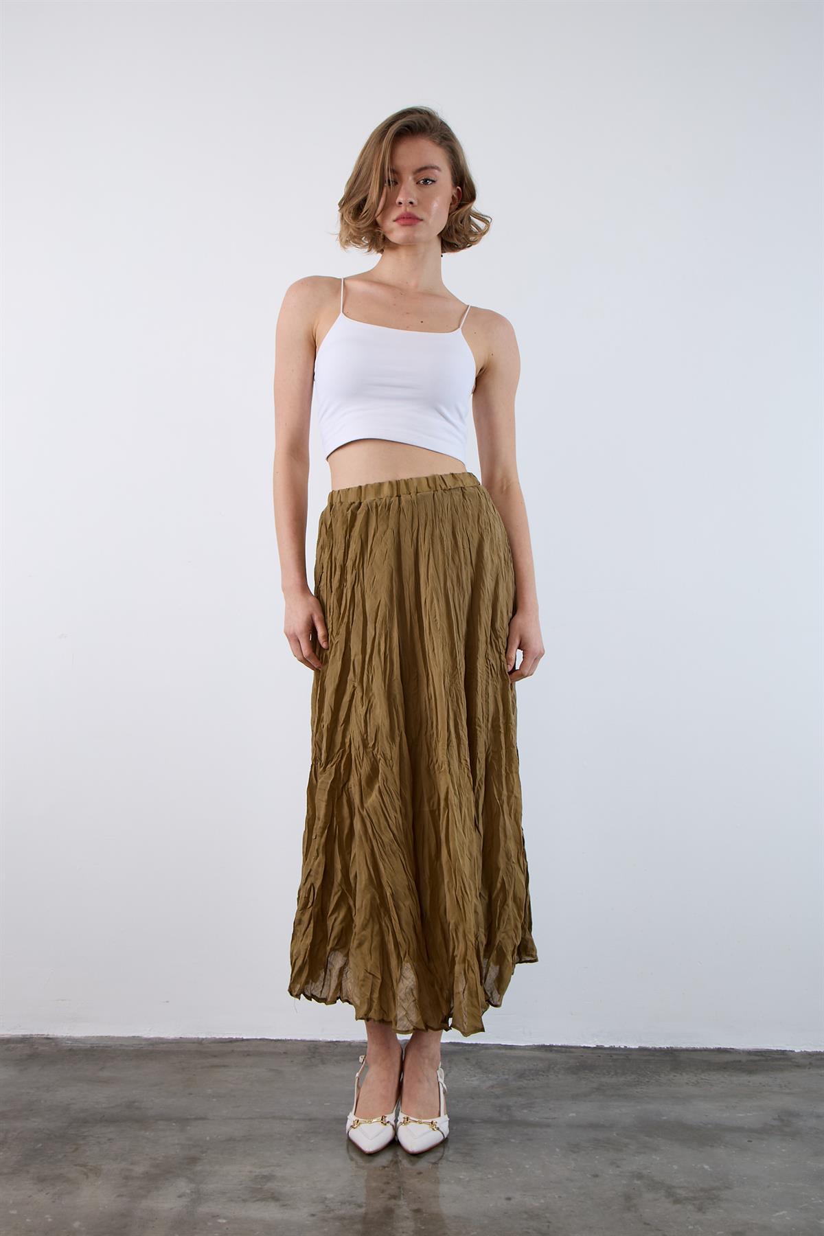 3207 KIRIŞIK ETEK OLİVE