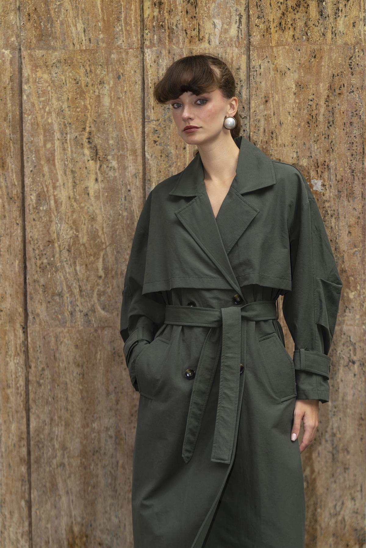 9605 UZUN TRENÇ HAKİ