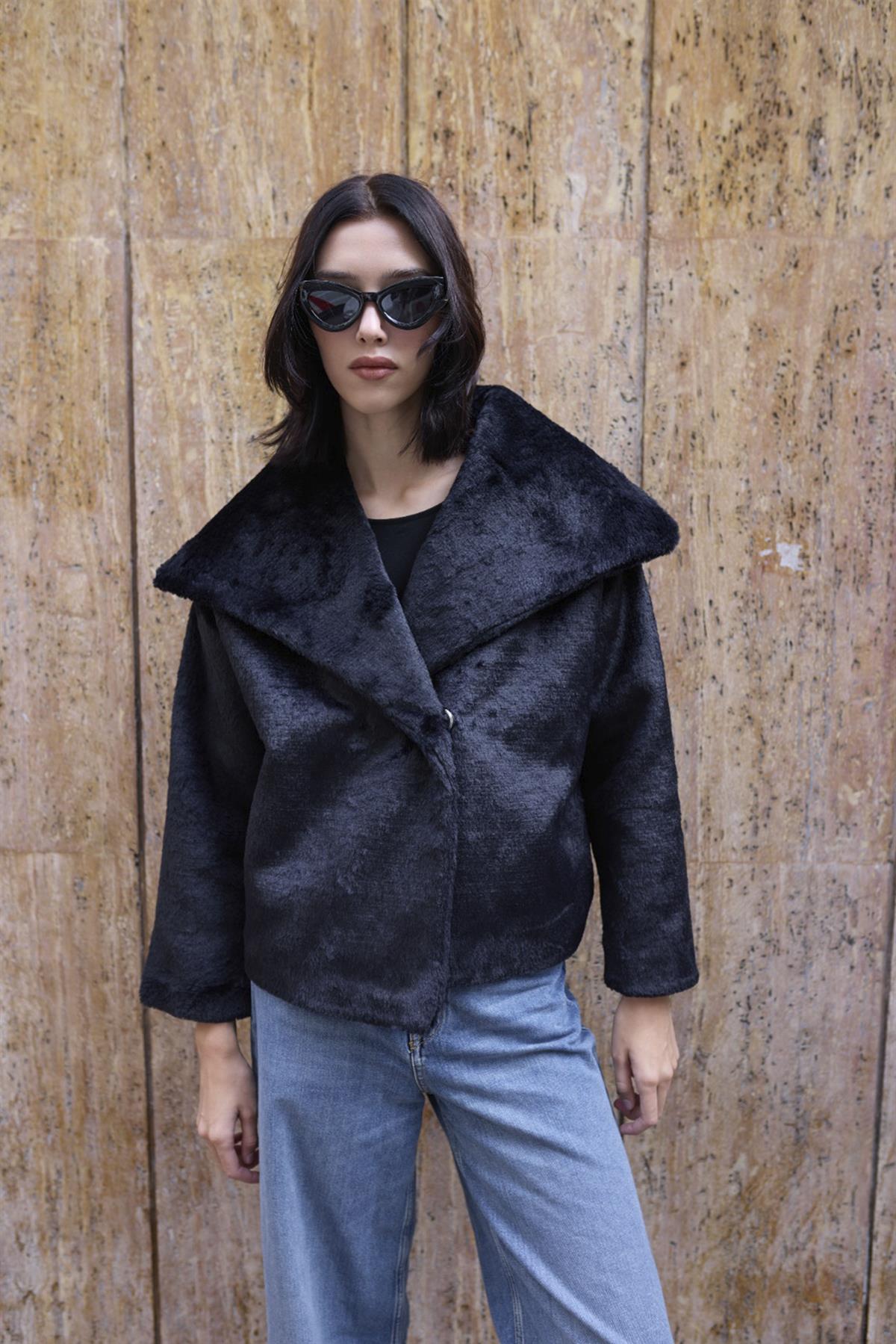 9623 KÜRK MONT SİYAH