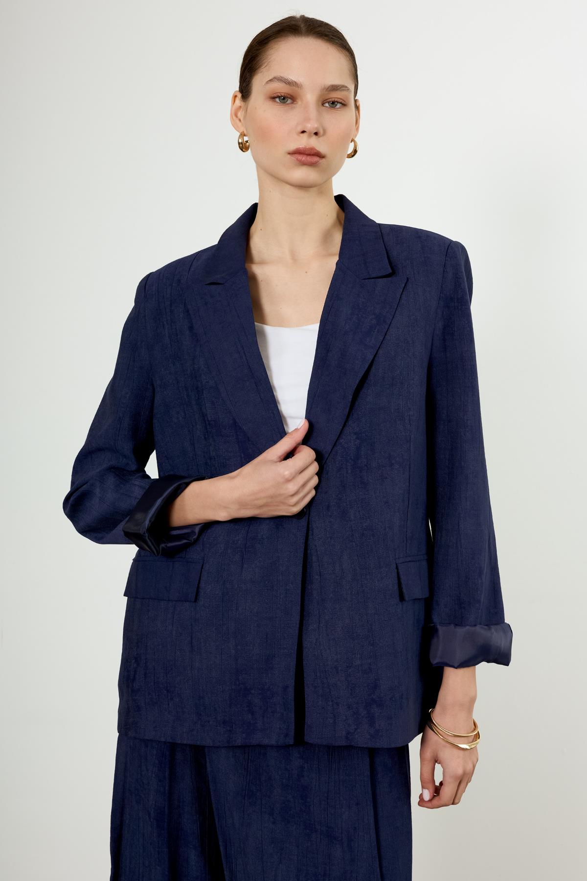 9551 PANTOLON CEKET TAKIM LACİVERT