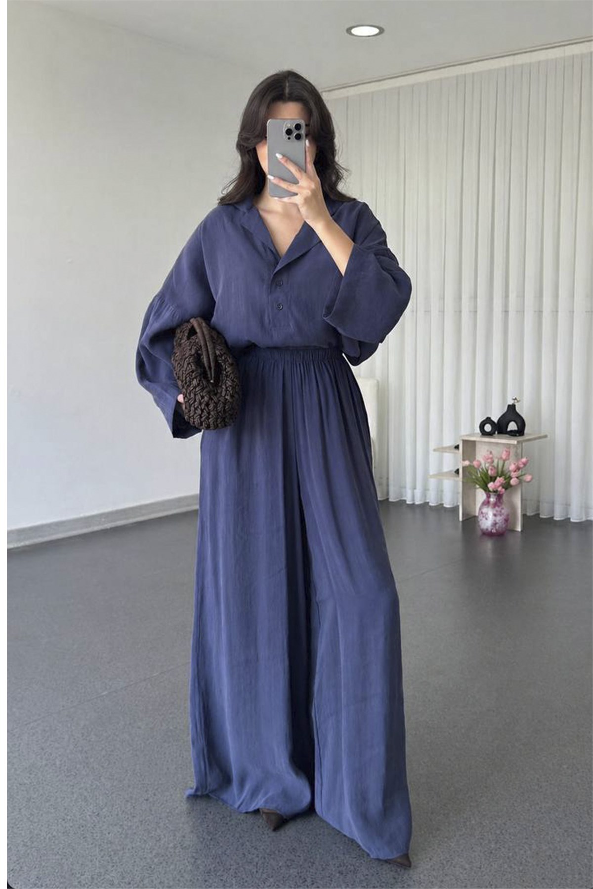 50979 LASTİKLİ PANTOLON LACİVERT