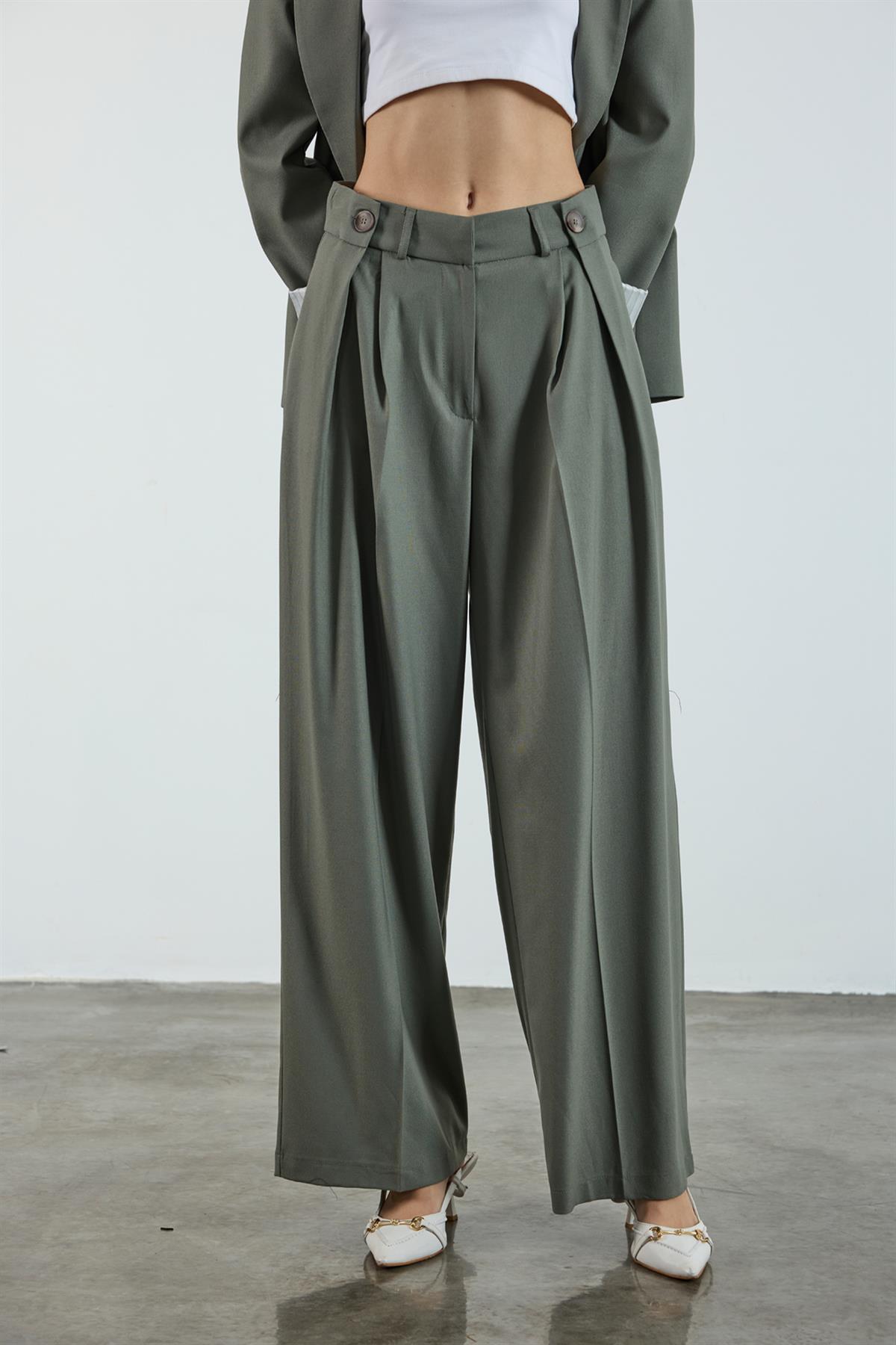 50920 POLİVİSKON PANTOLON HAKİ