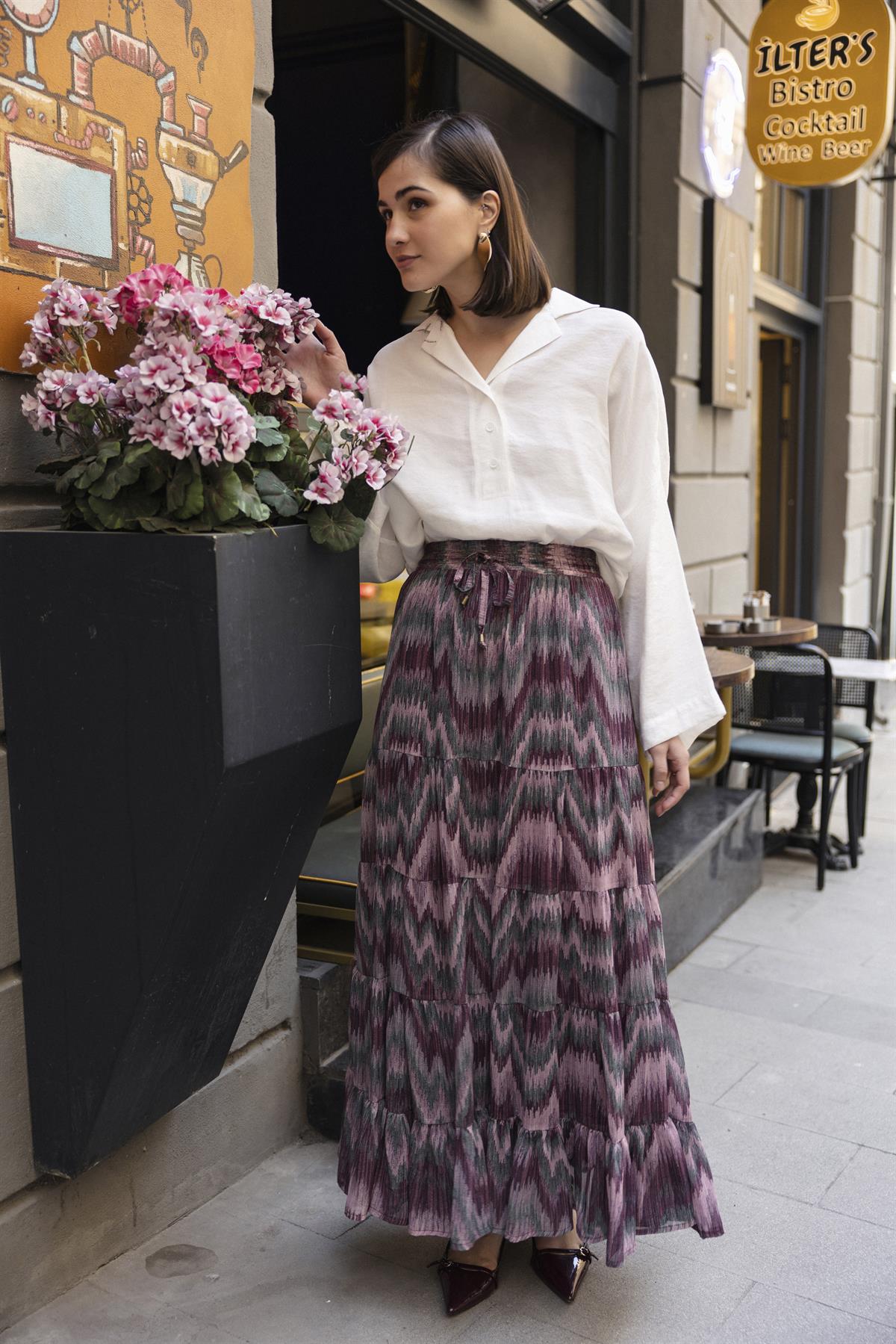 3279 EMPİRME ETEK PUDRA