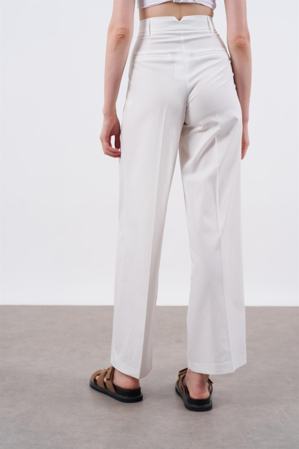 50997 POLİVİSKON PANTOLON BEYAZ