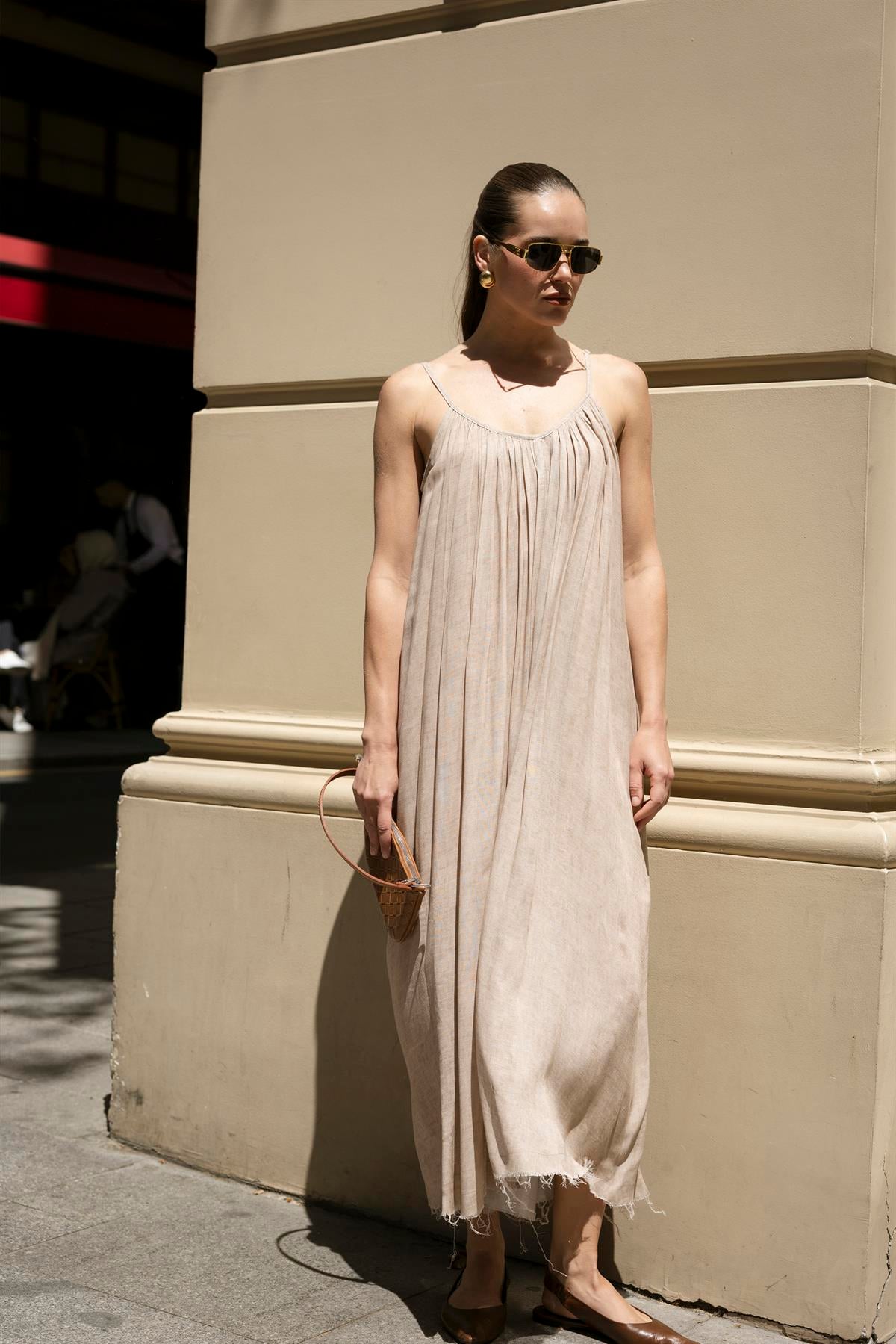 3291 ASKILI ELBİSE (3173) TAŞ