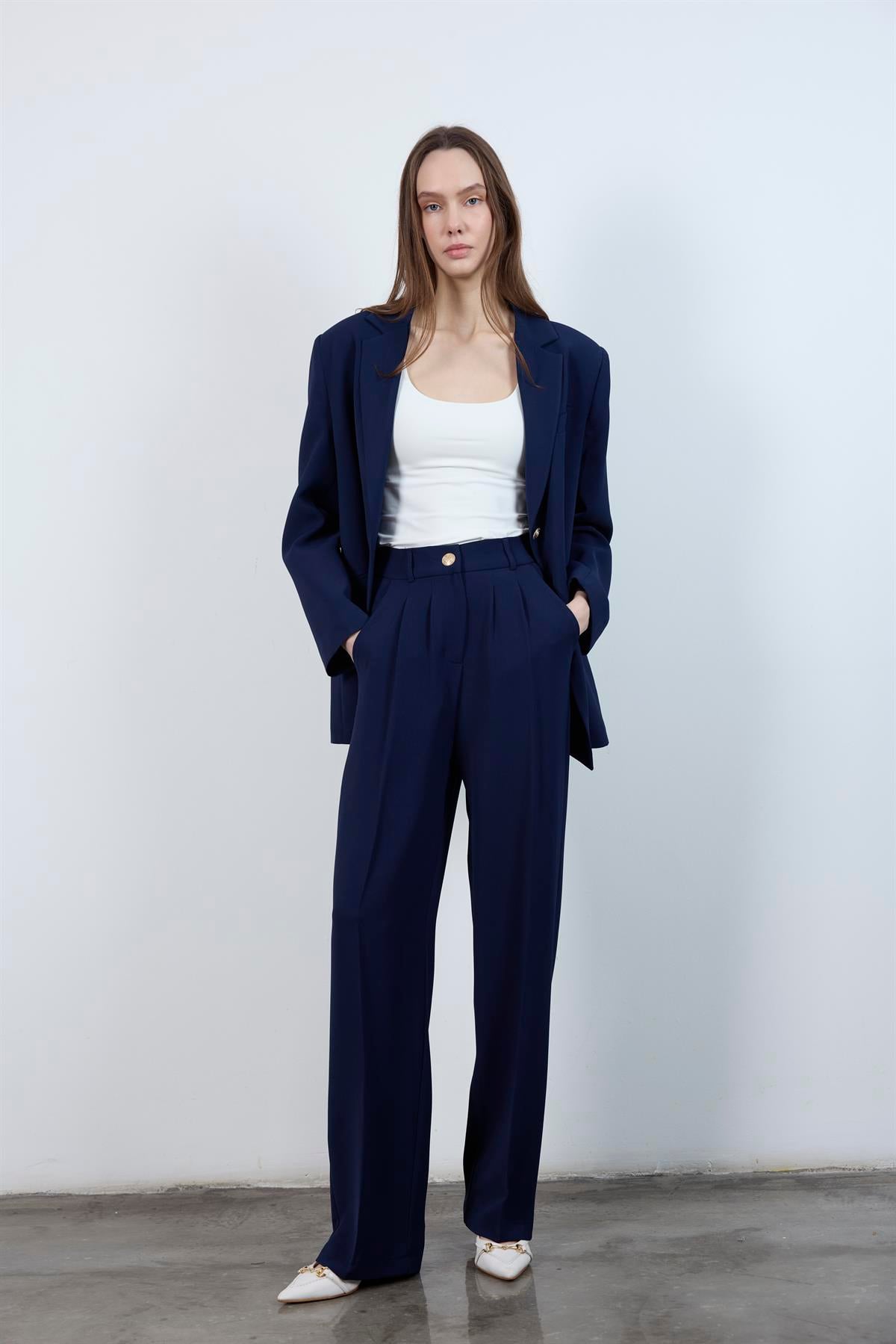 9418 CEKET PANTOLON TAKIM LACİVERT