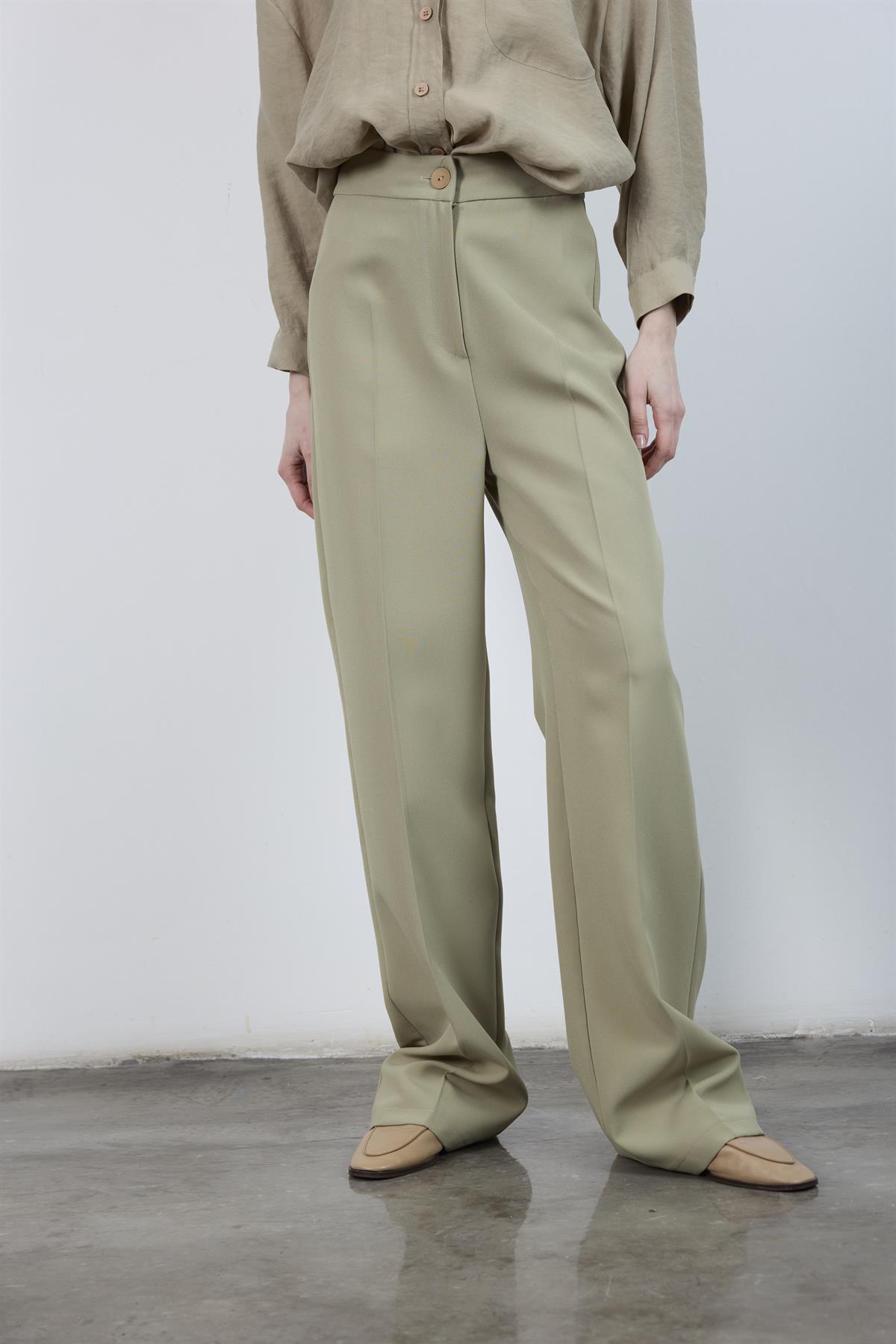 50714 PALAZZO PAÇA PANTOLON AÇIK HAKİ