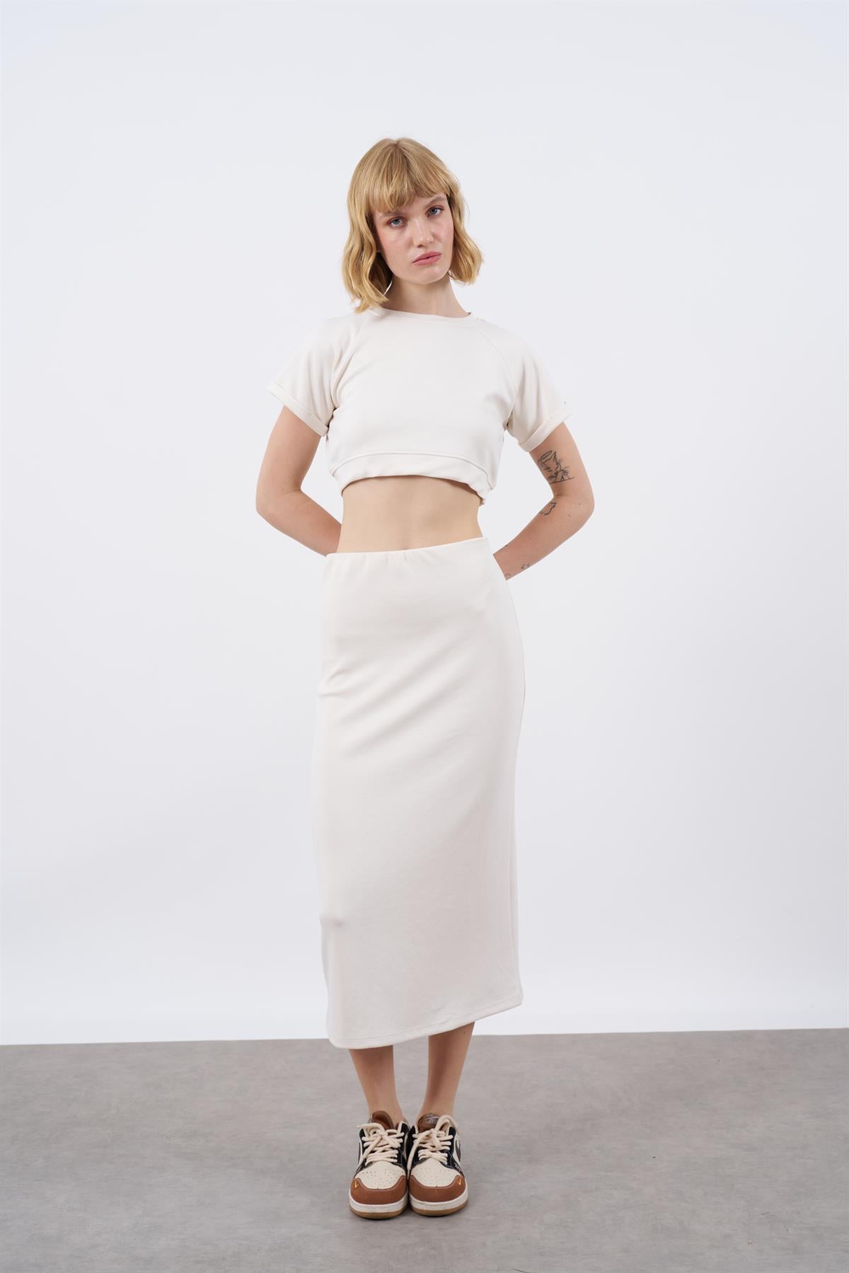 51028 CROP ETEK TAKIM BEYAZ