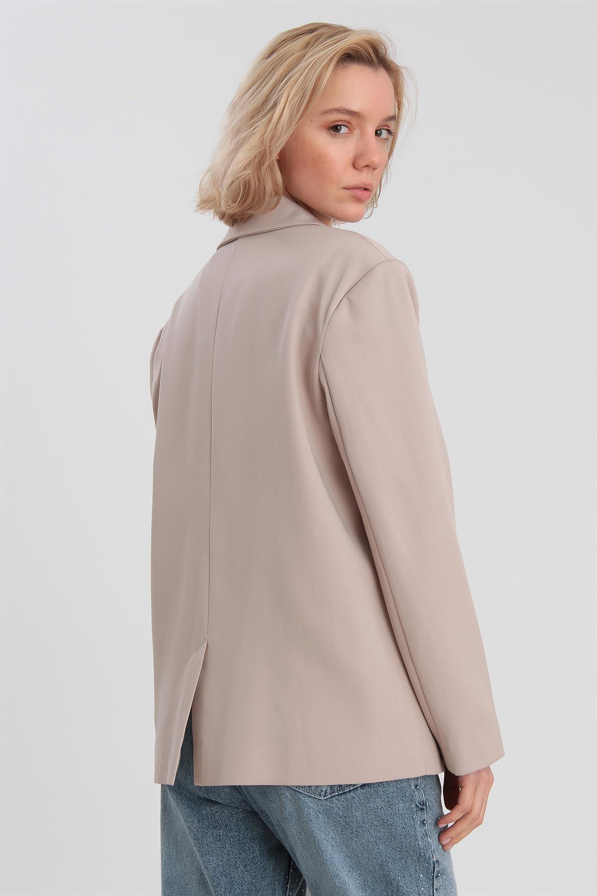 9281 POLİVİSKON CEKET VİZON