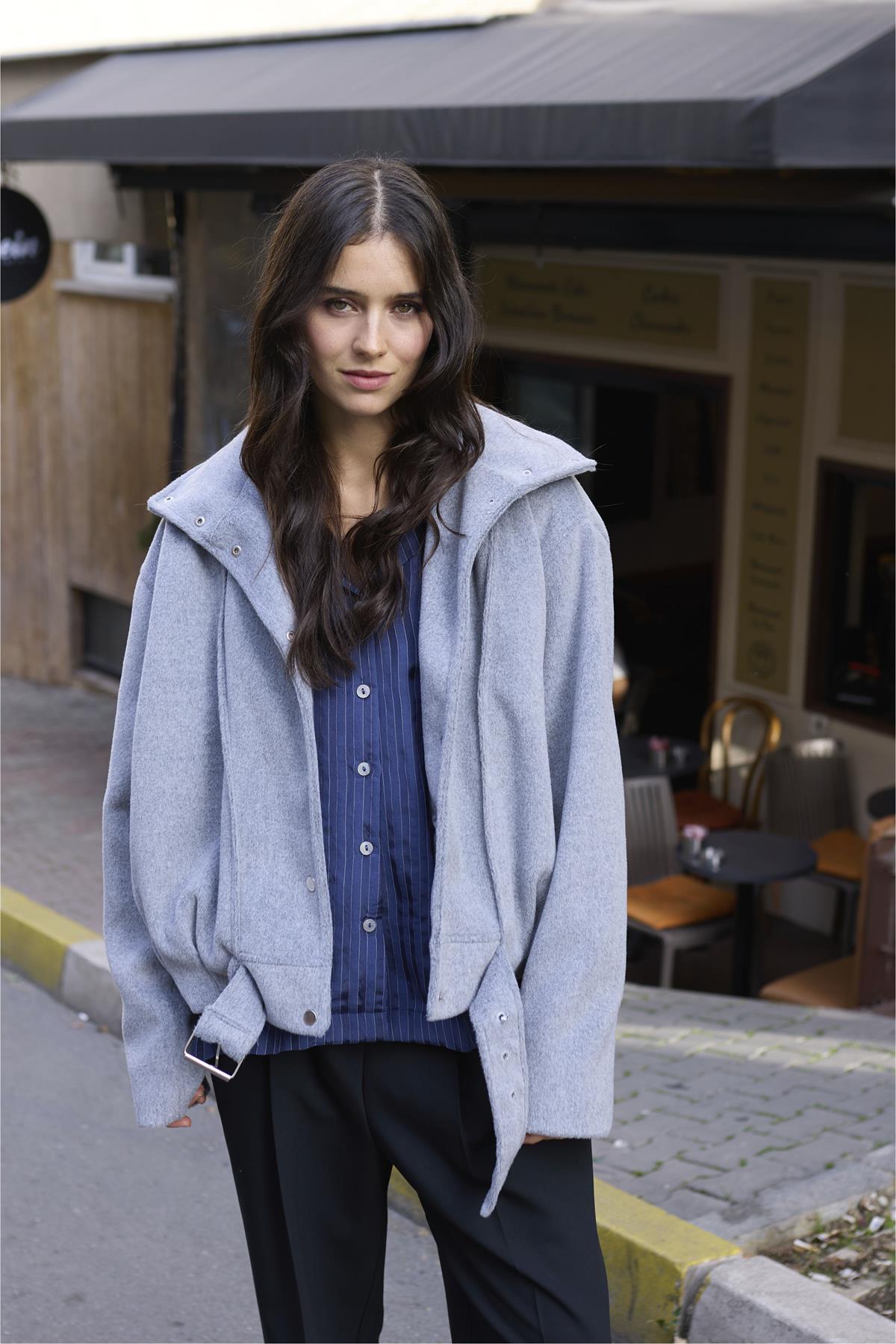 9657 KAŞE KABAN GRİ