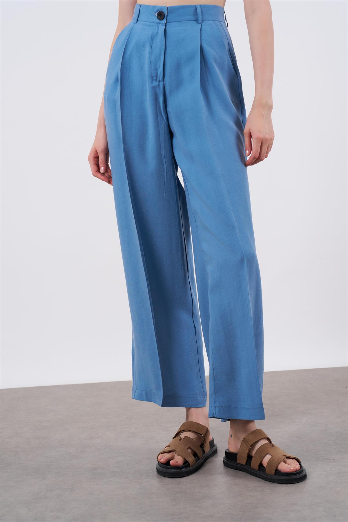 51020 TENCEL PANTOLON MAVİ