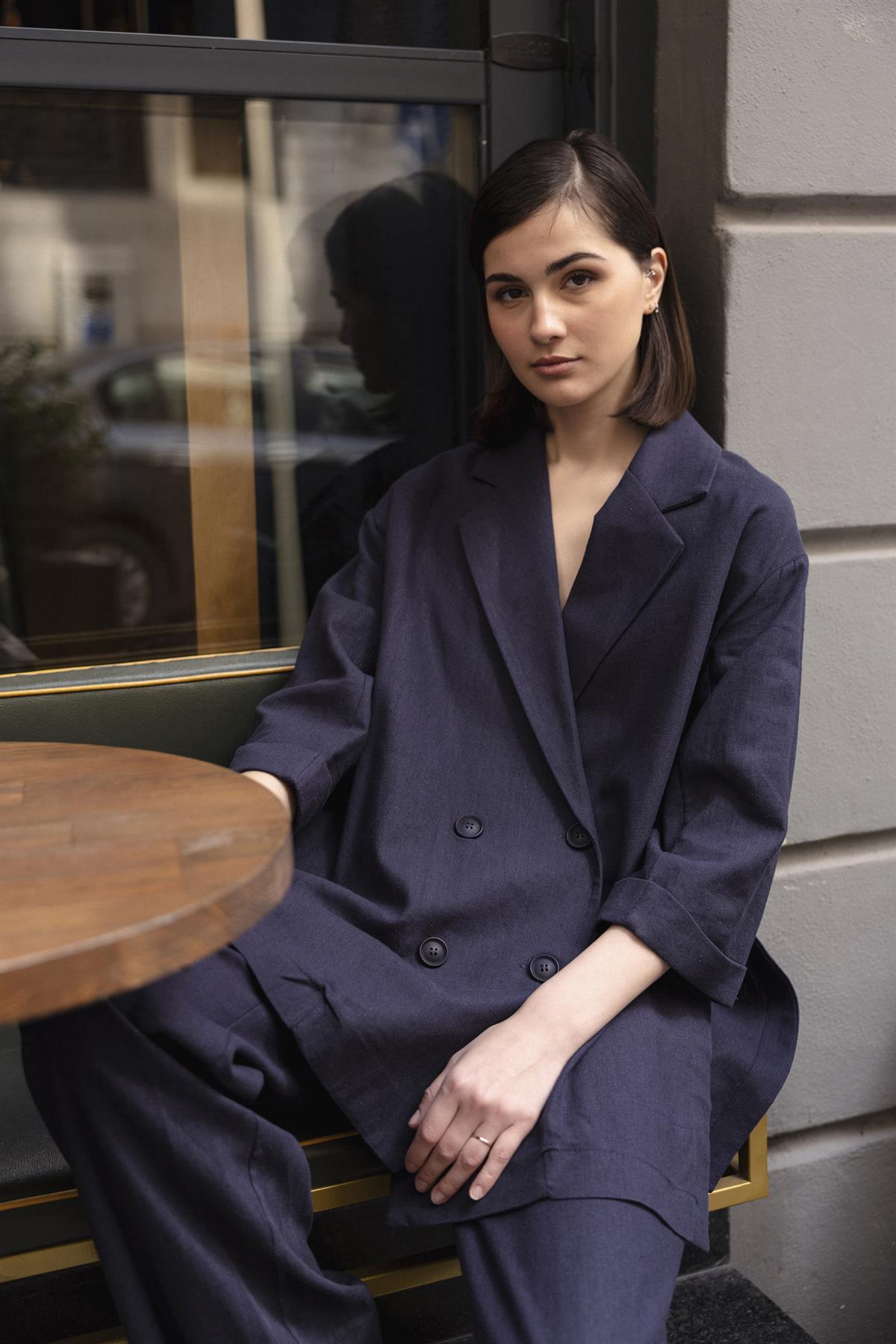 9450 KRUVAZE CEKET PANTOLON TAKIM LACİVERT