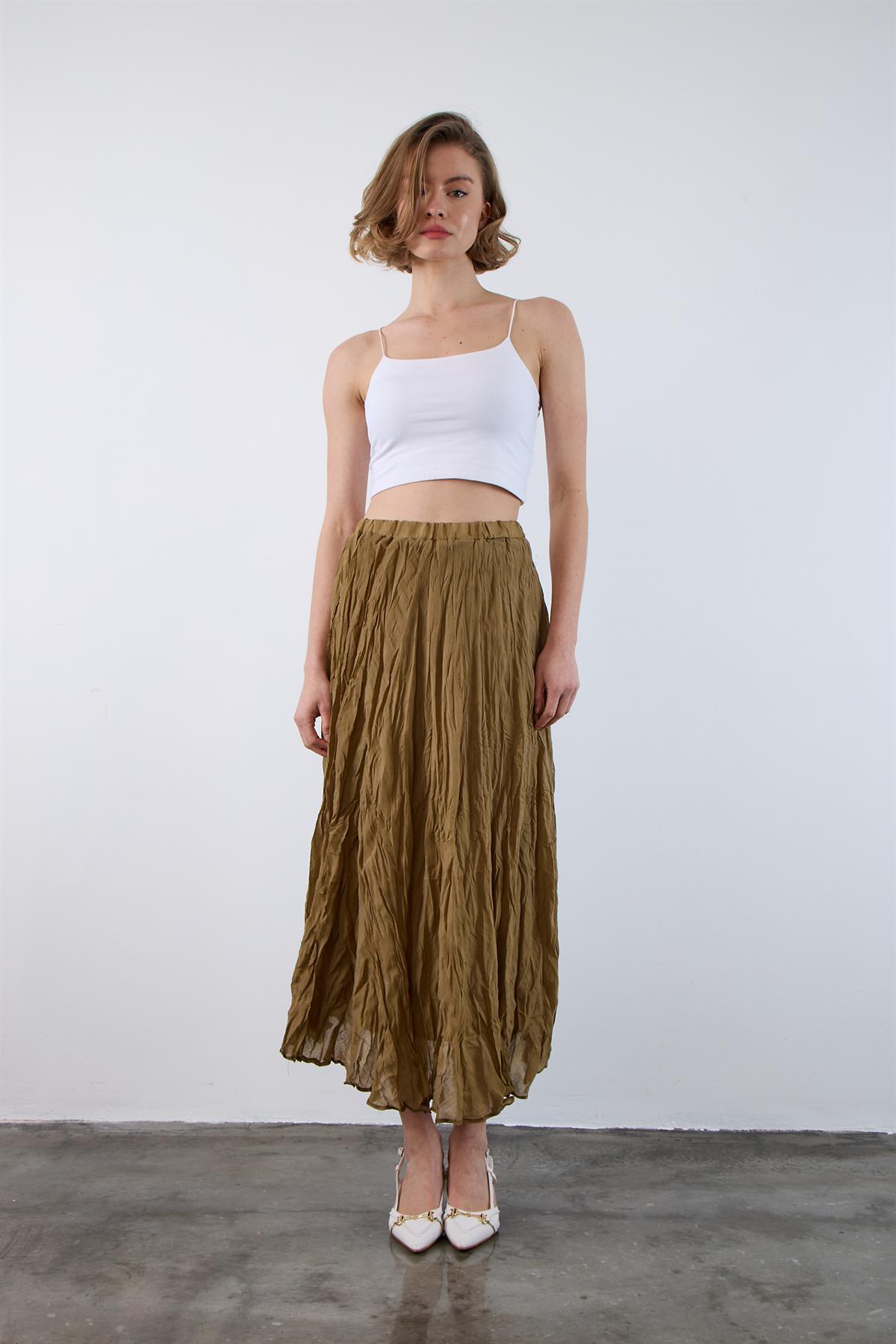 3207 KIRIŞIK ETEK OLİVE