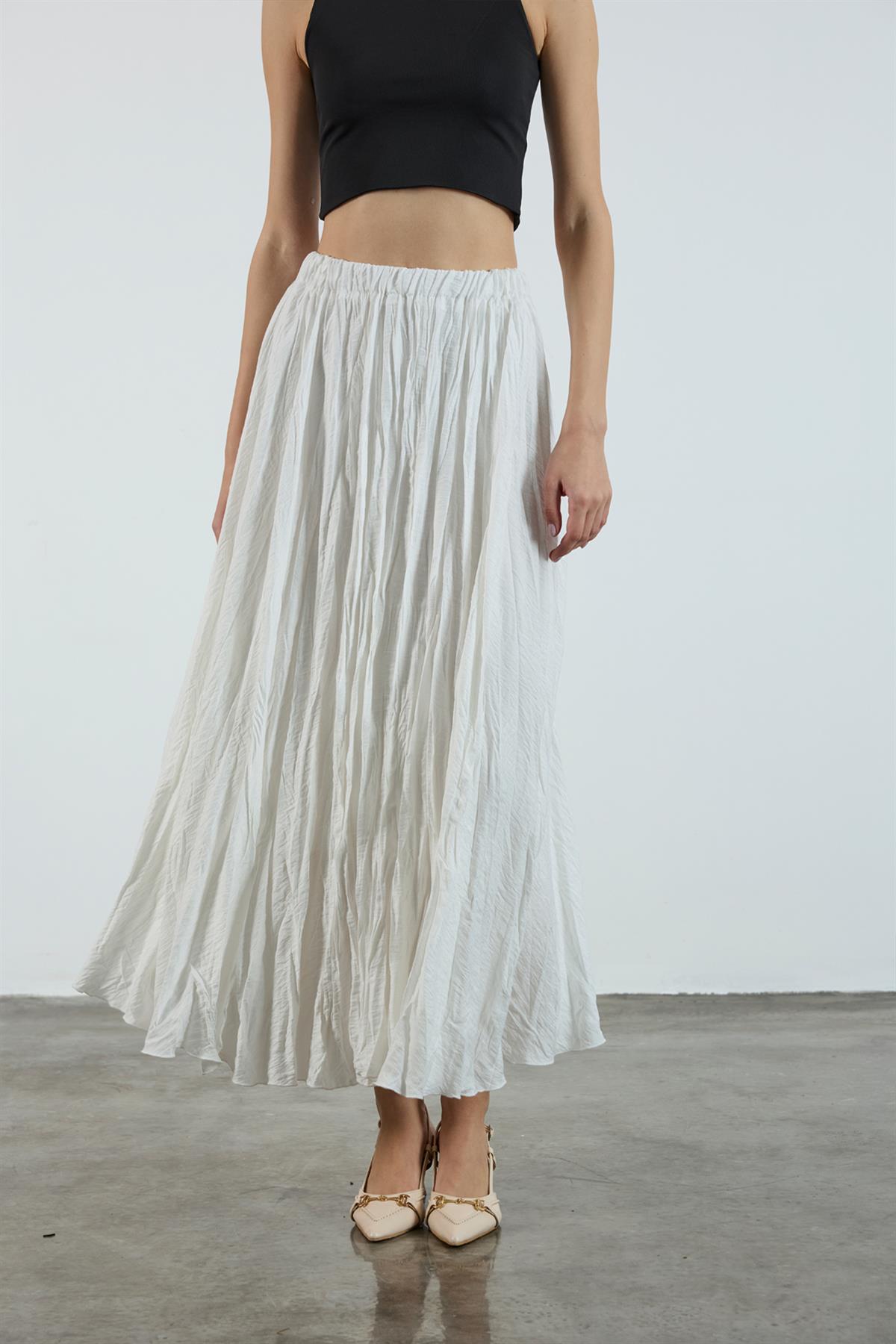 3207 KIRIŞIK ETEK BEYAZ