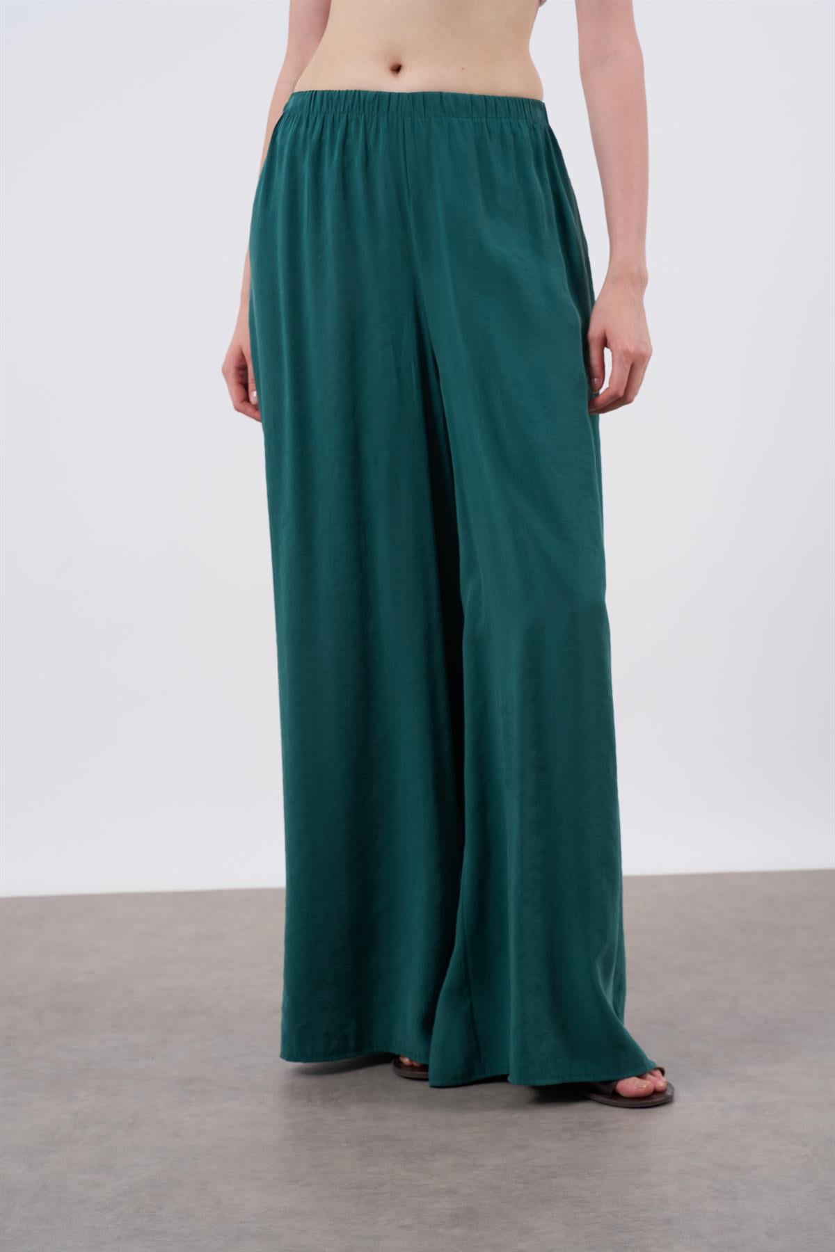 50979 LASTİKLİ PANTOLON ZÜMRÜT