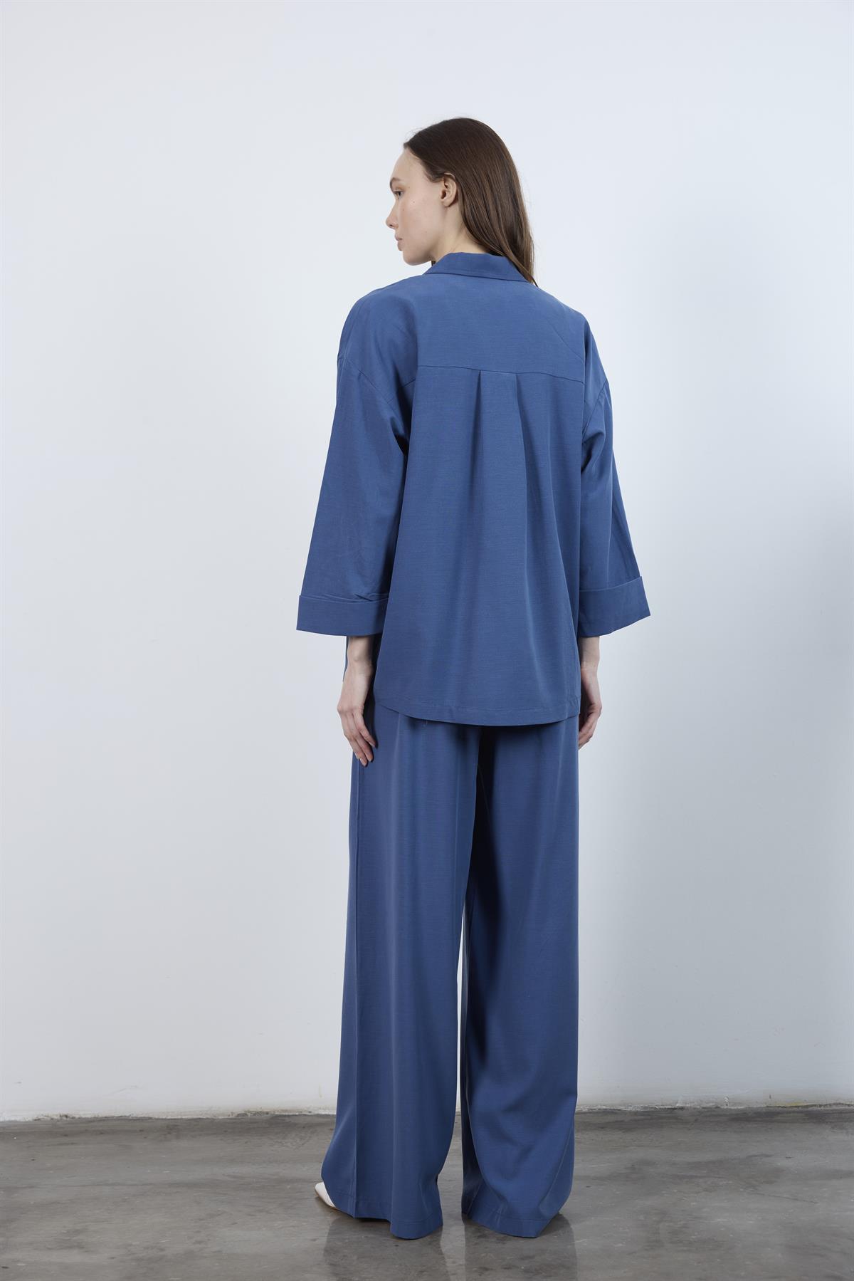 9545 CEKET PANTOLON TAKIM İNDİGO