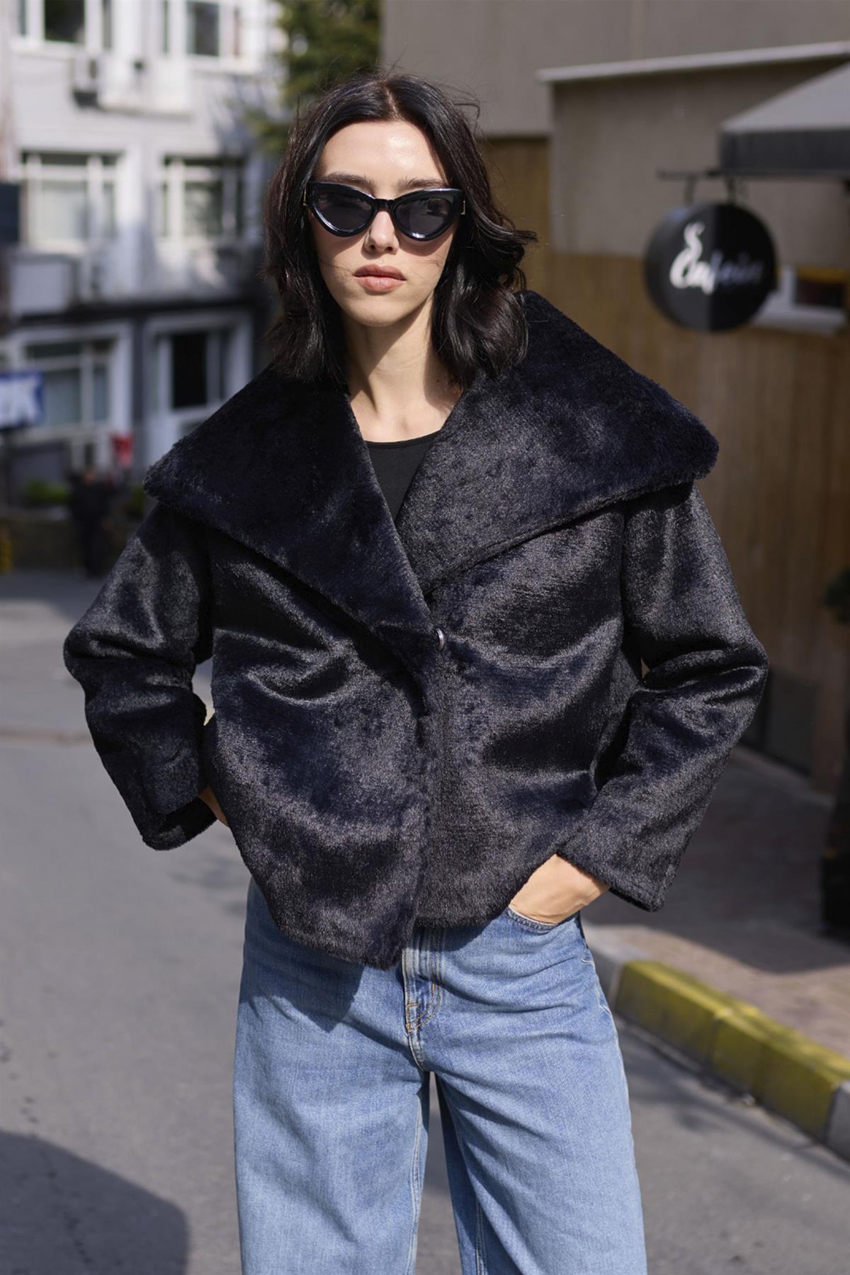 9623 KÜRK MONT SİYAH