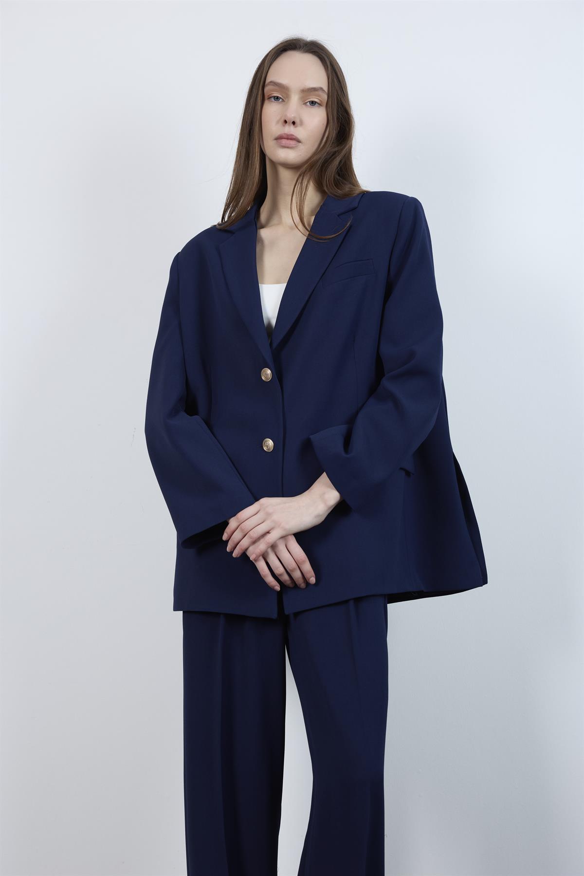 9418 CEKET PANTOLON TAKIM LACİVERT