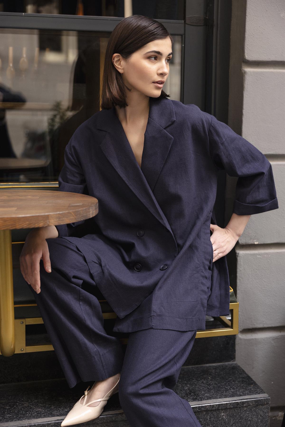 9450 KRUVAZE CEKET PANTOLON TAKIM LACİVERT