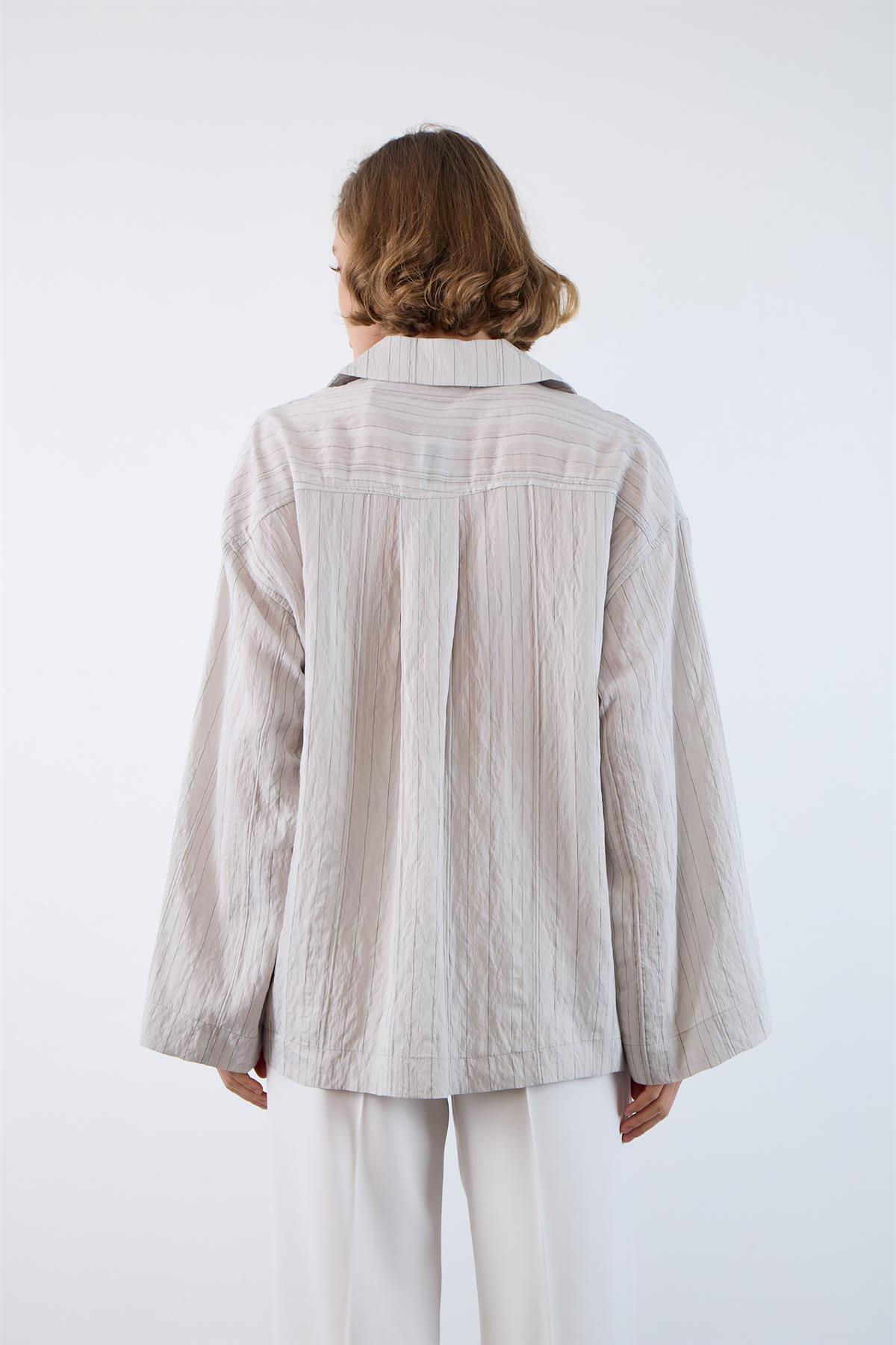 4956 OVERSIZE GÖMLEK TAŞ