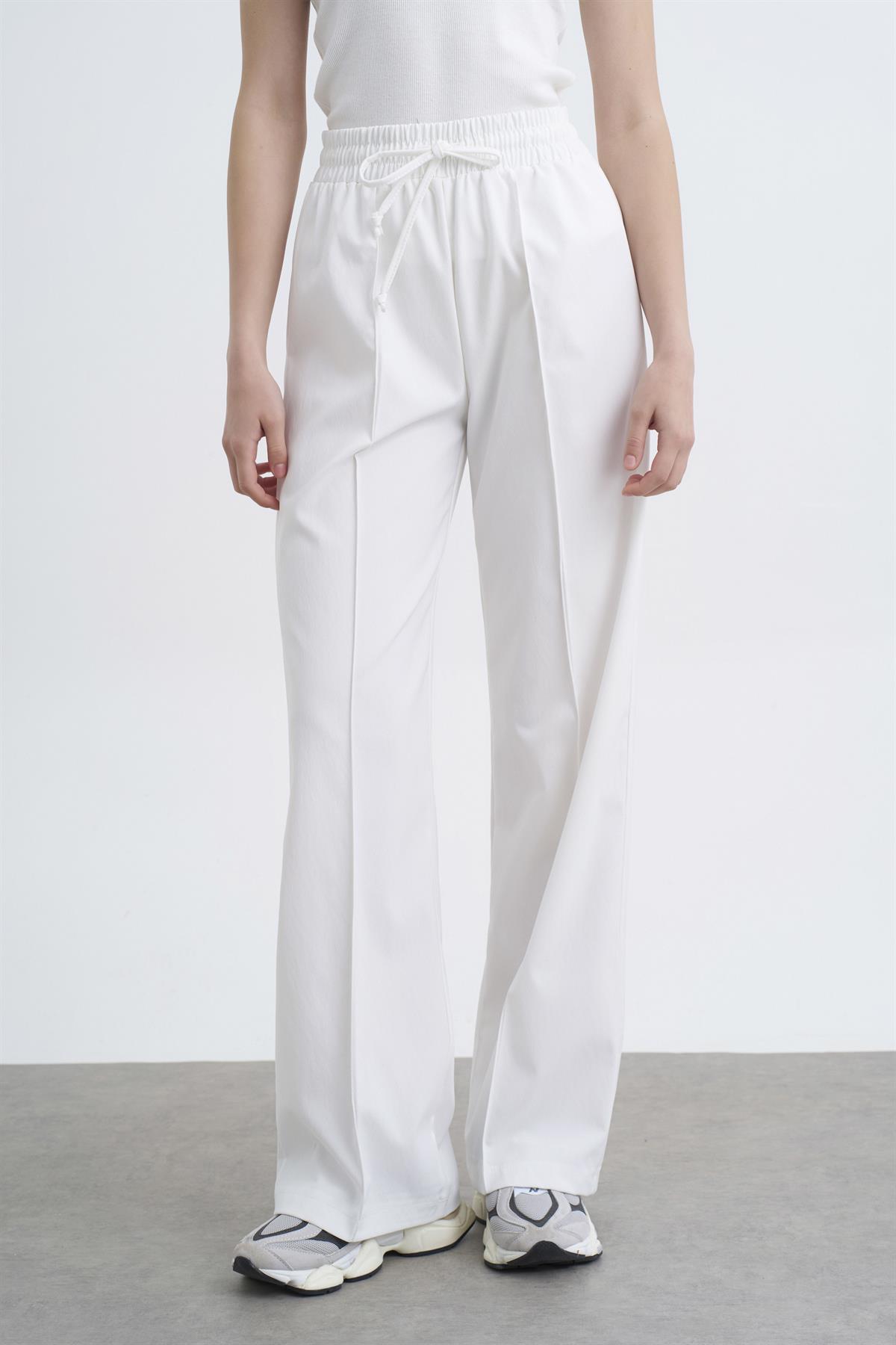 50741 POLİVİSKON PANTOLON BEYAZ