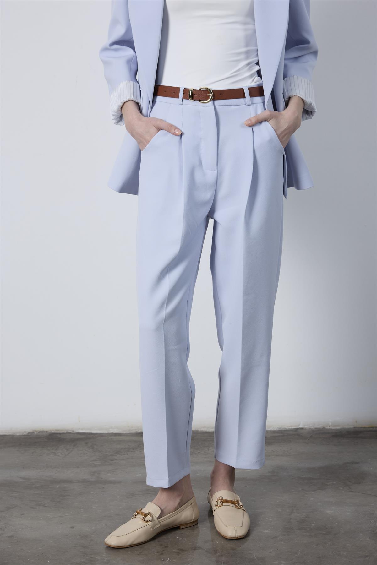 50938 KEMERLİ PANTOLON BEBE MAVİ