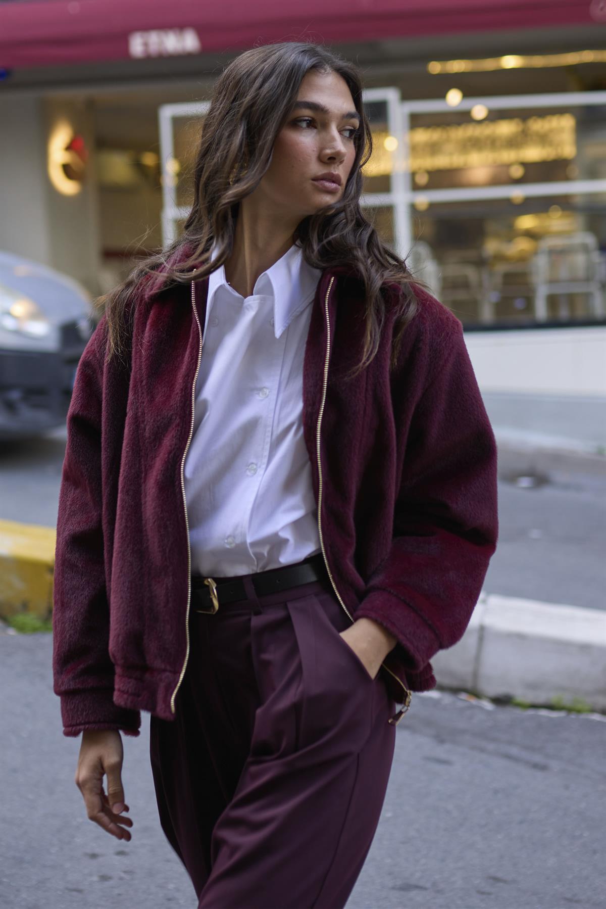9648 BOMBER CEKET BORDO