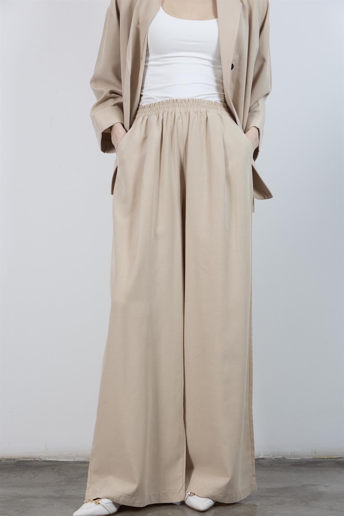 9545 CEKET PANTOLON TAKIM VİZON