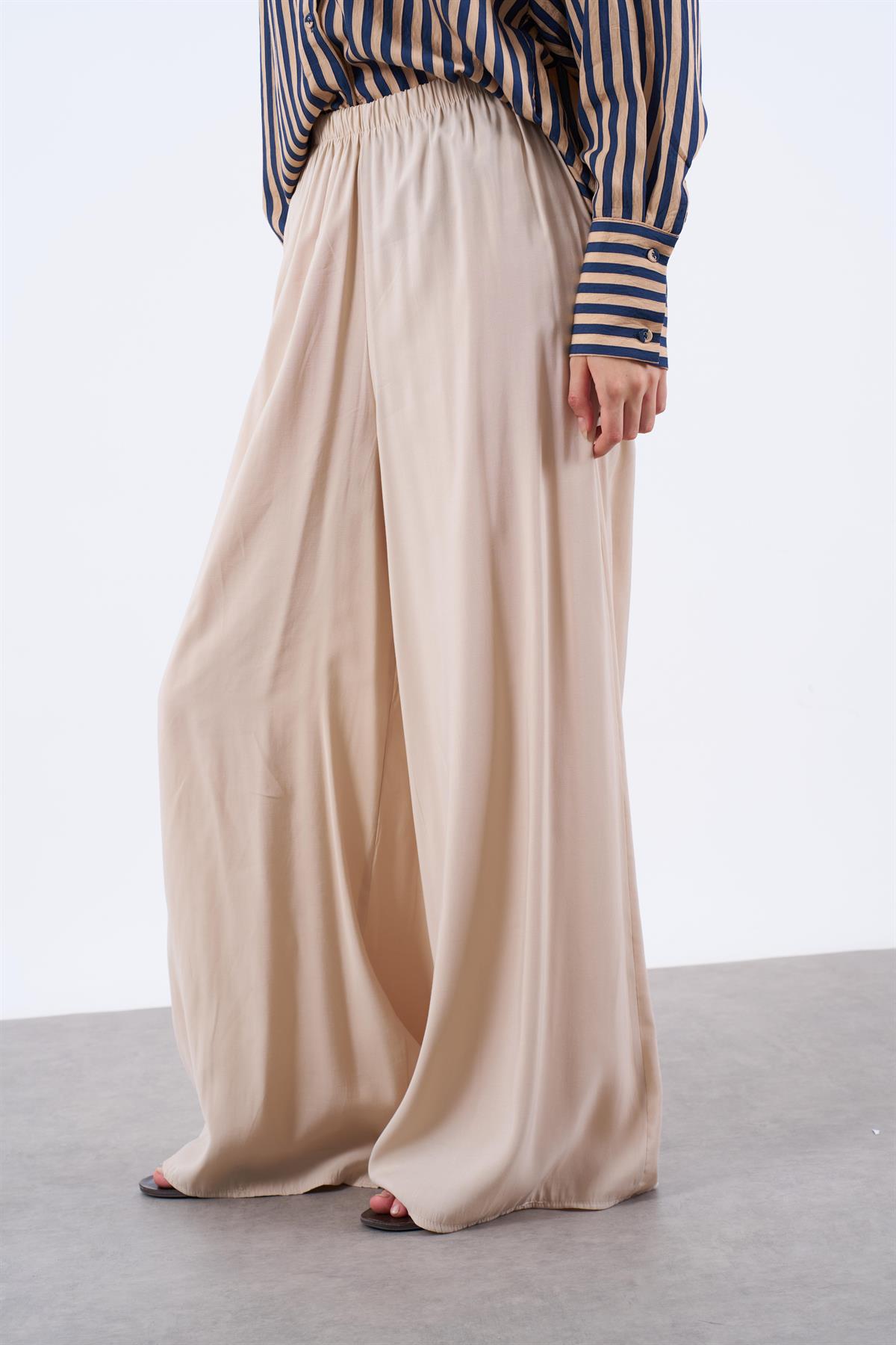 50979 LASTİKLİ PANTOLON TAŞ