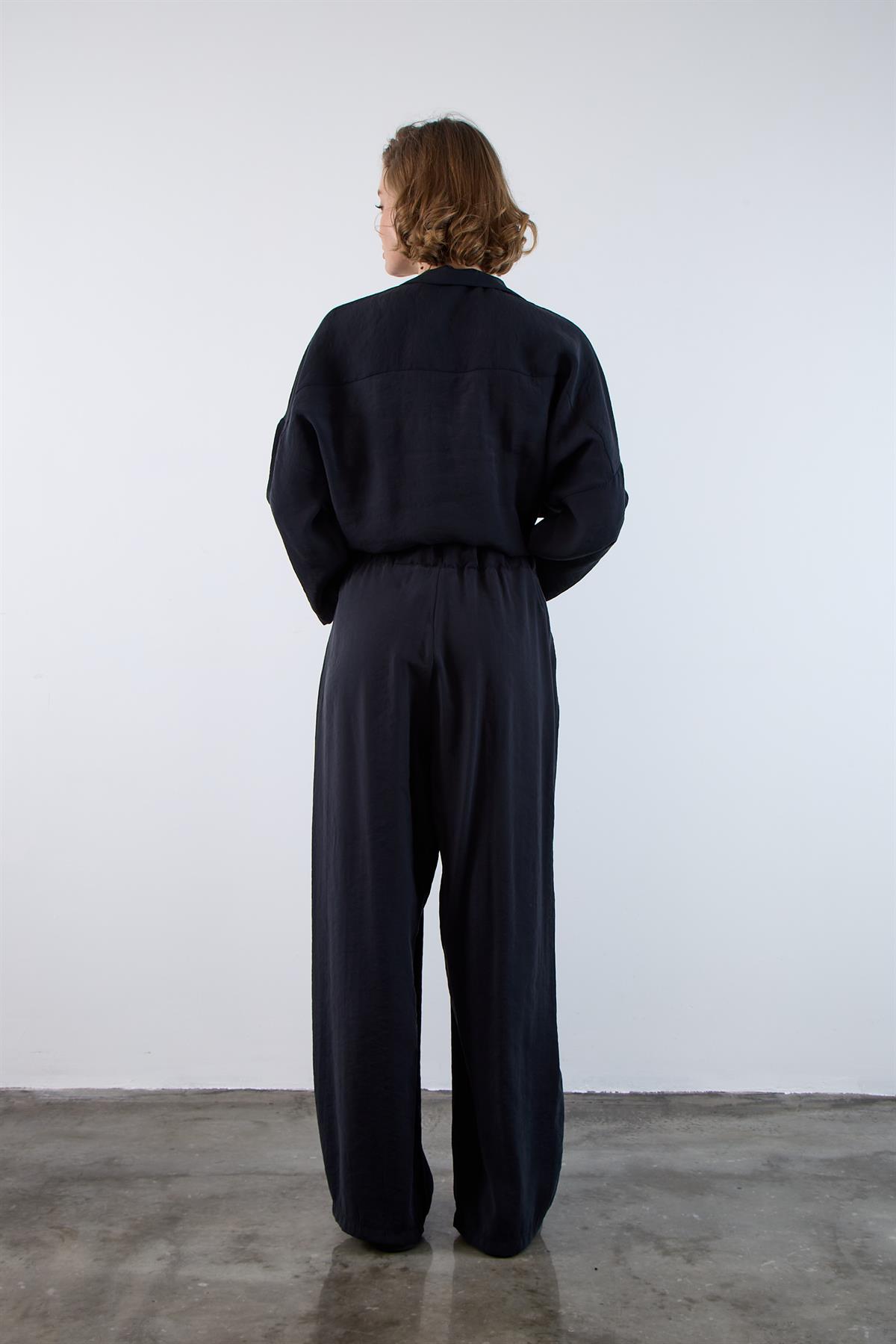 50962 LASTİKLİ PANTOLON SİYAH