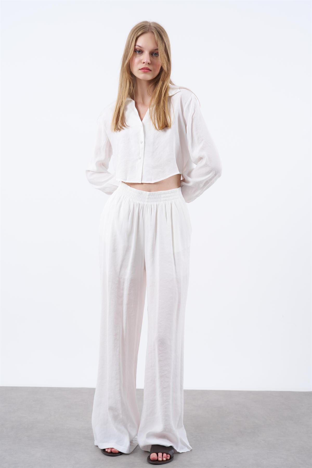 50960 GÖMLEK PANTOLON TAKIM BEYAZ