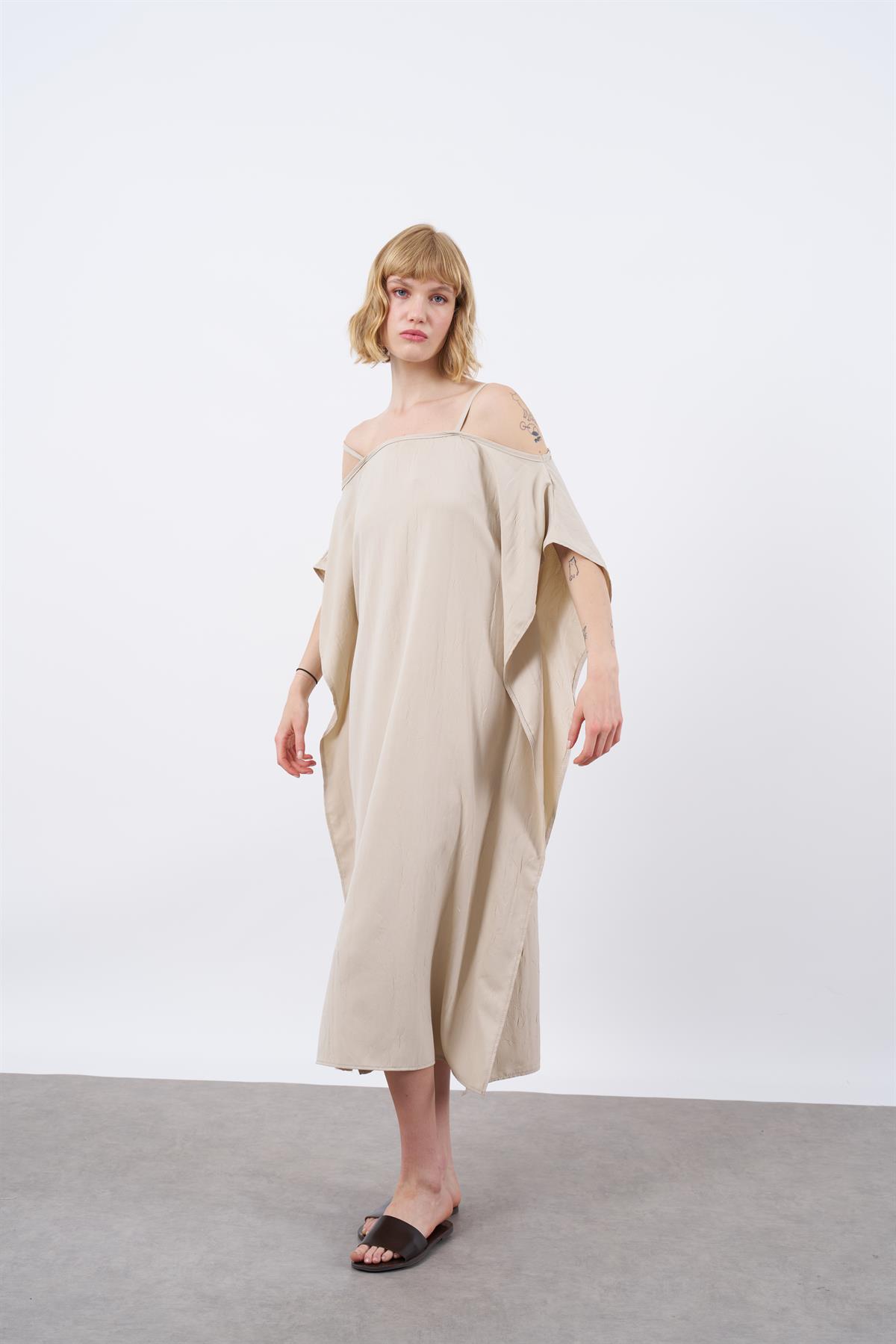 3195 ASKILI ELBİSE VİZON