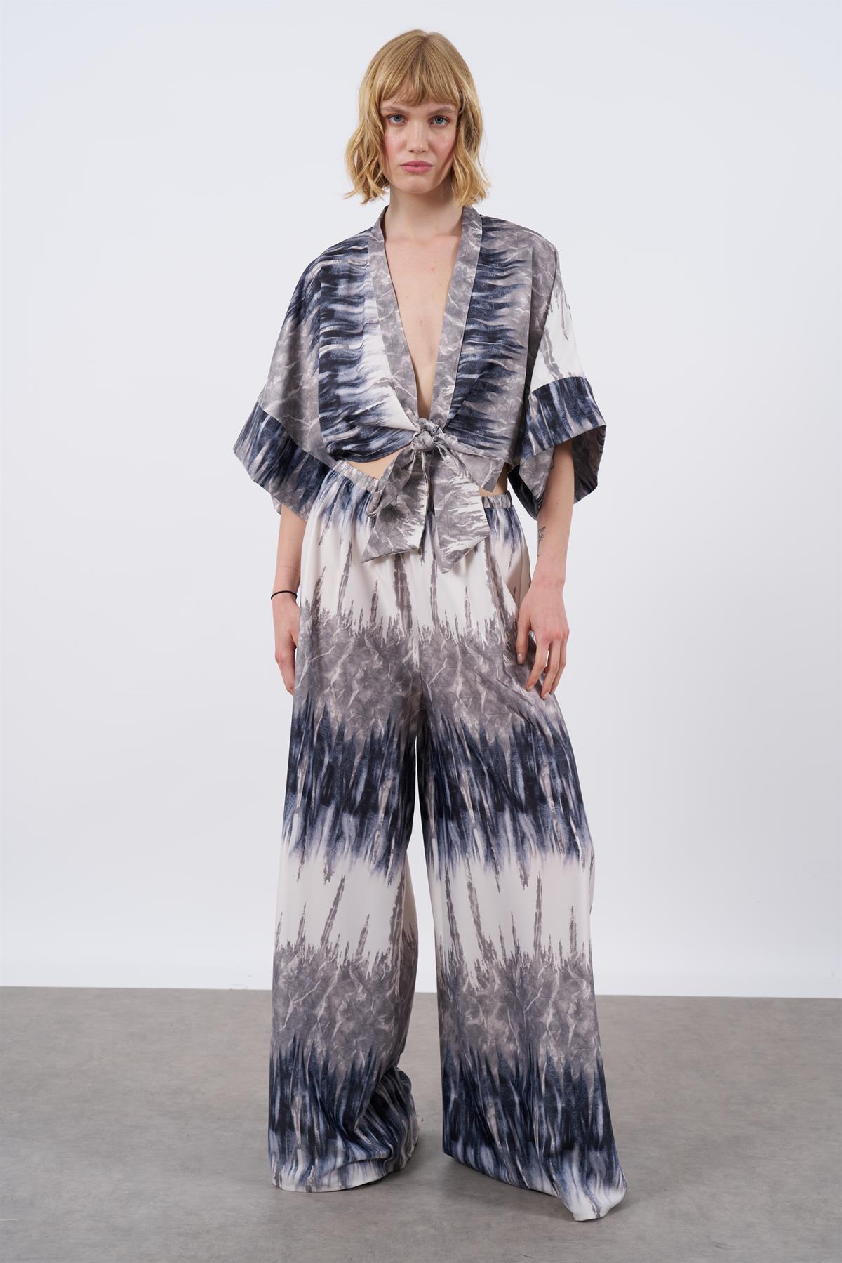 51000 CROP PANTOLON TAKIM FÜME