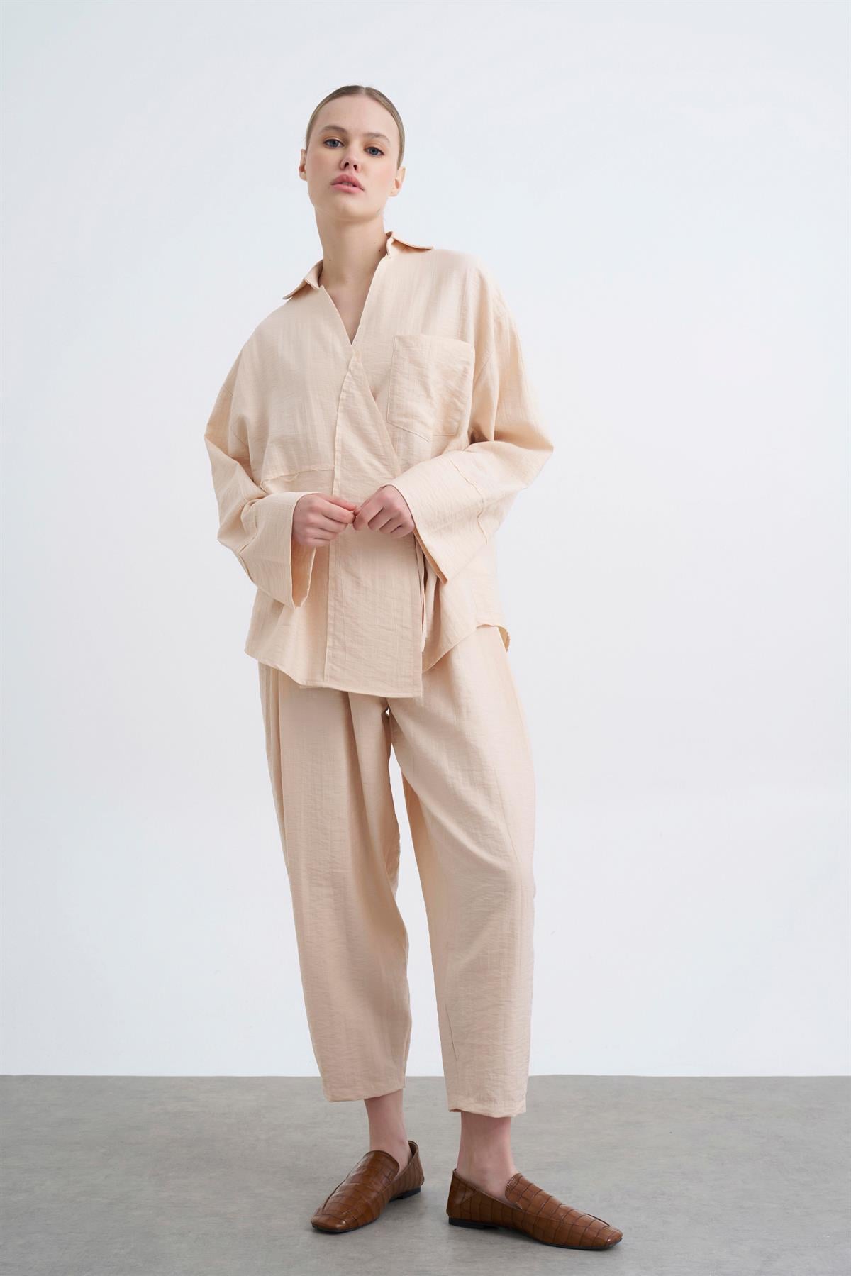 50970 BLUZ PANTOLON TAKIM TAŞ