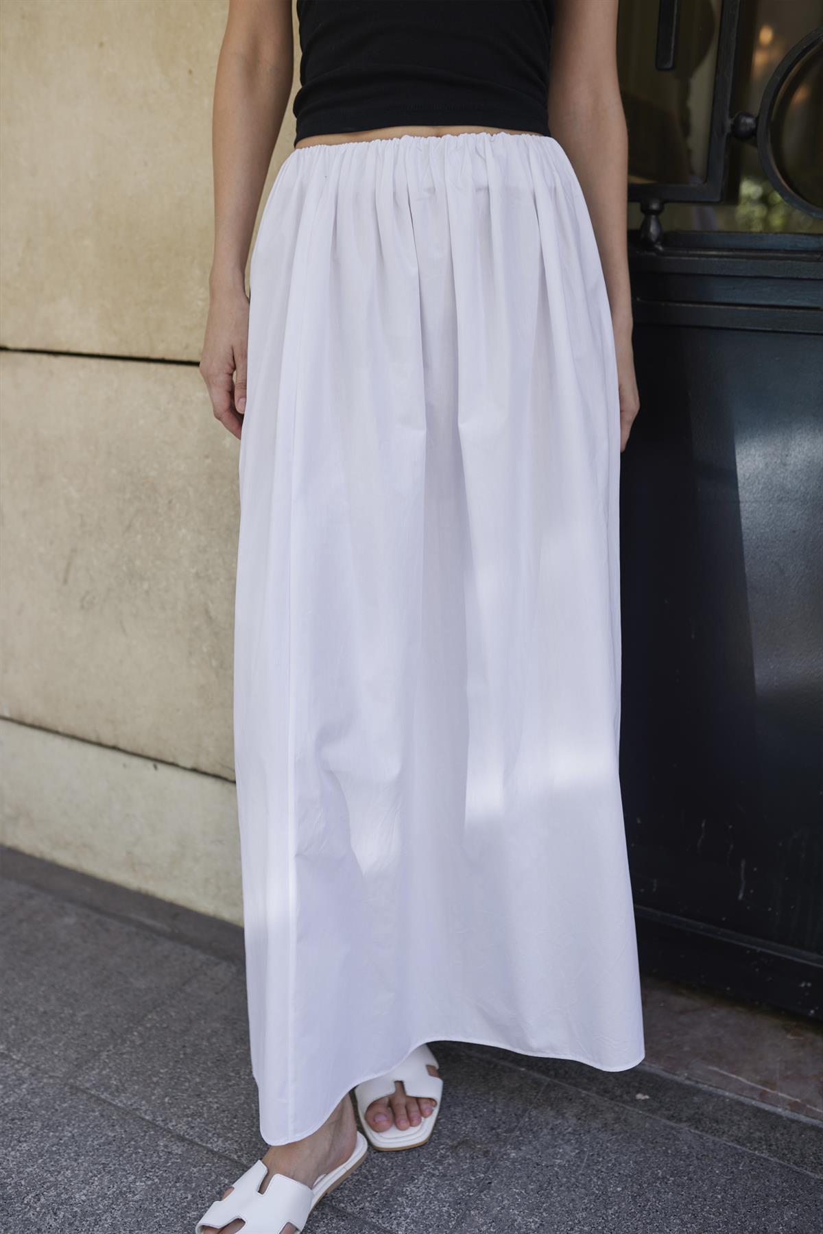 3331 DİKİŞSİZ ETEK BEYAZ