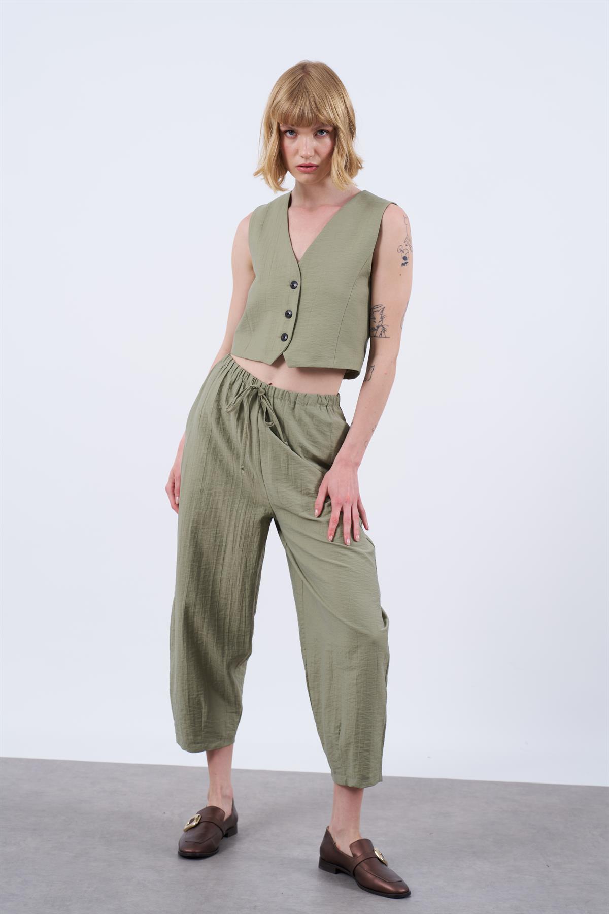 51002 YELEK PANTOLON TAKIM KOYU HAKİ