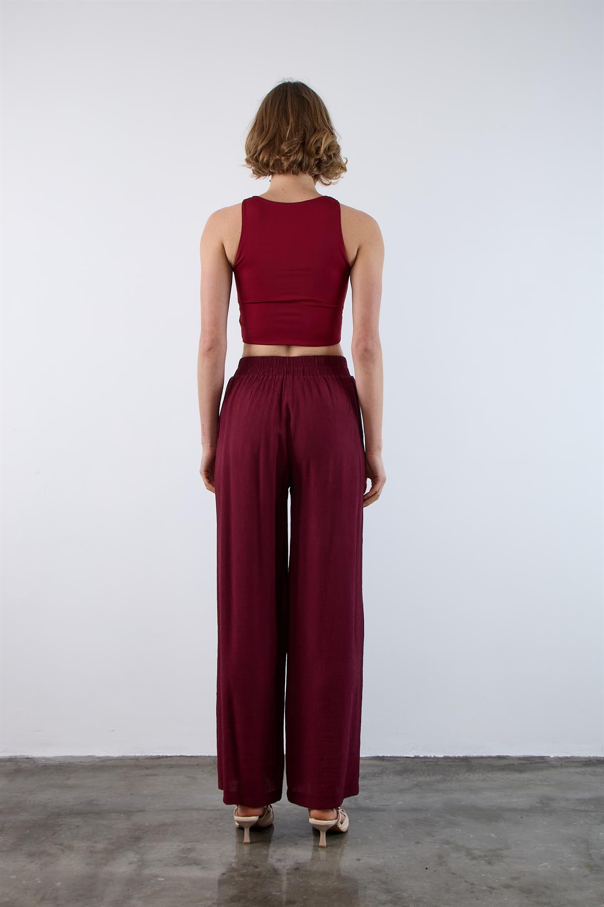 51109 KİMONO TAKIM BORDO