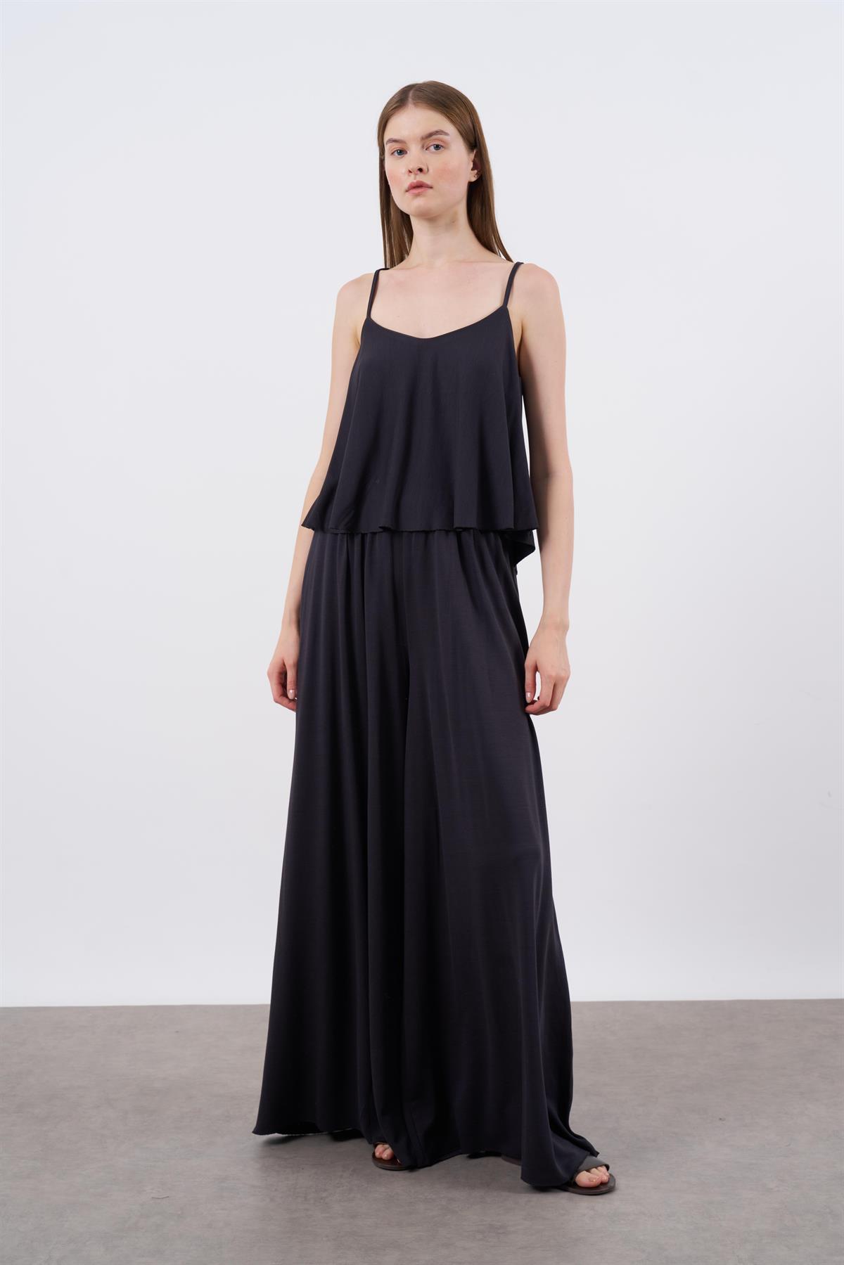 51052 ASKILI BLUZ PANTOLON TAKIM FÜME