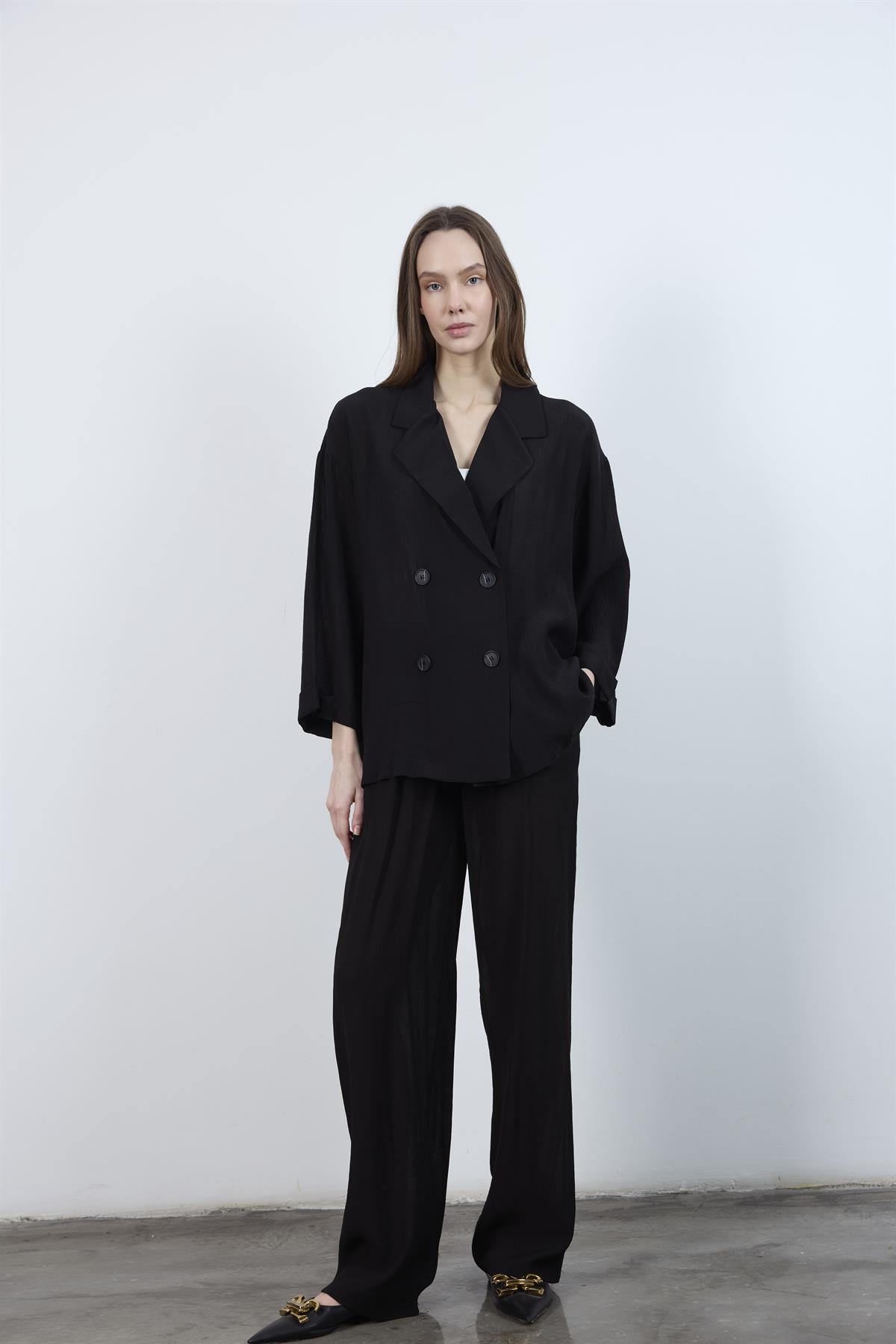 51107 CEKET PANTOLON TAKIM SİYAH