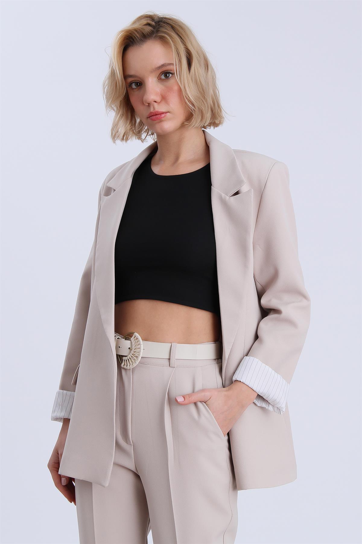 9134 KOLU KATLAMALI CEKET TAŞ