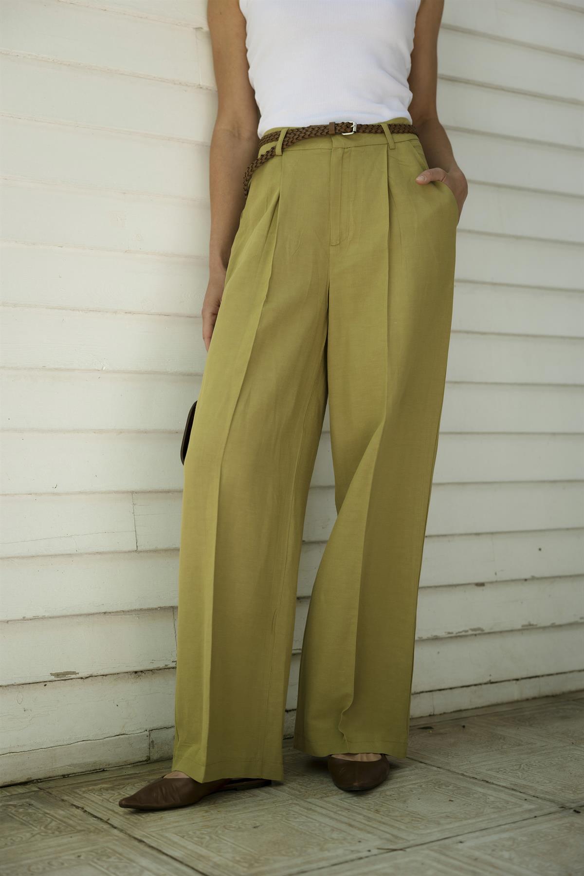 51150 KEMERLİ PANTOLON HAKİ