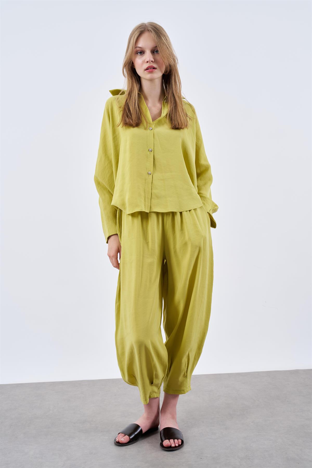 50957 GÖMLEK PANTOLON TAKIM HARDAL