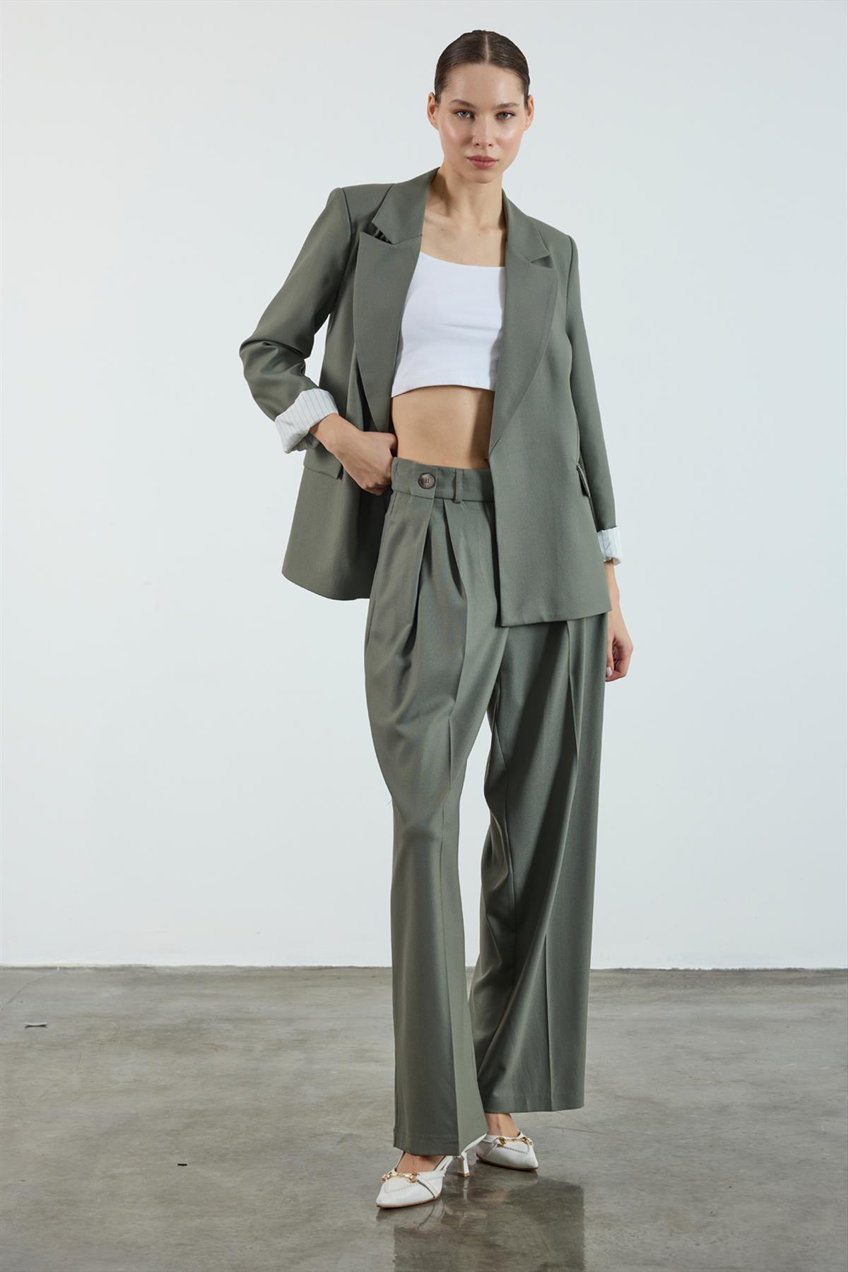 50920 POLİVİSKON PANTOLON HAKİ