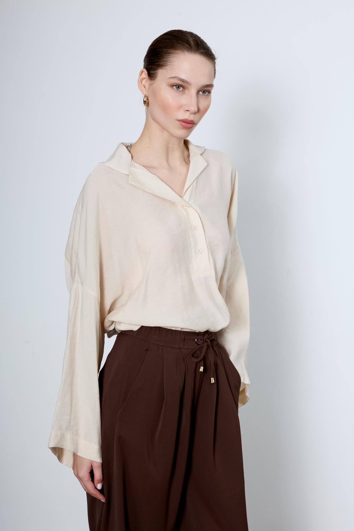 4953 POLO YAKA BLUZ TAŞ